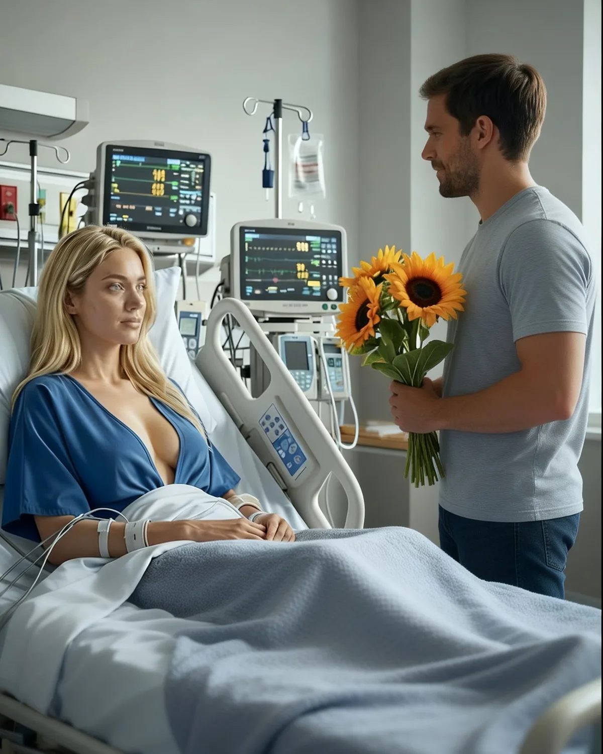 Single Dad Entered the Wrong Hospital Room — Met a Dying Woman… and Married Her Later