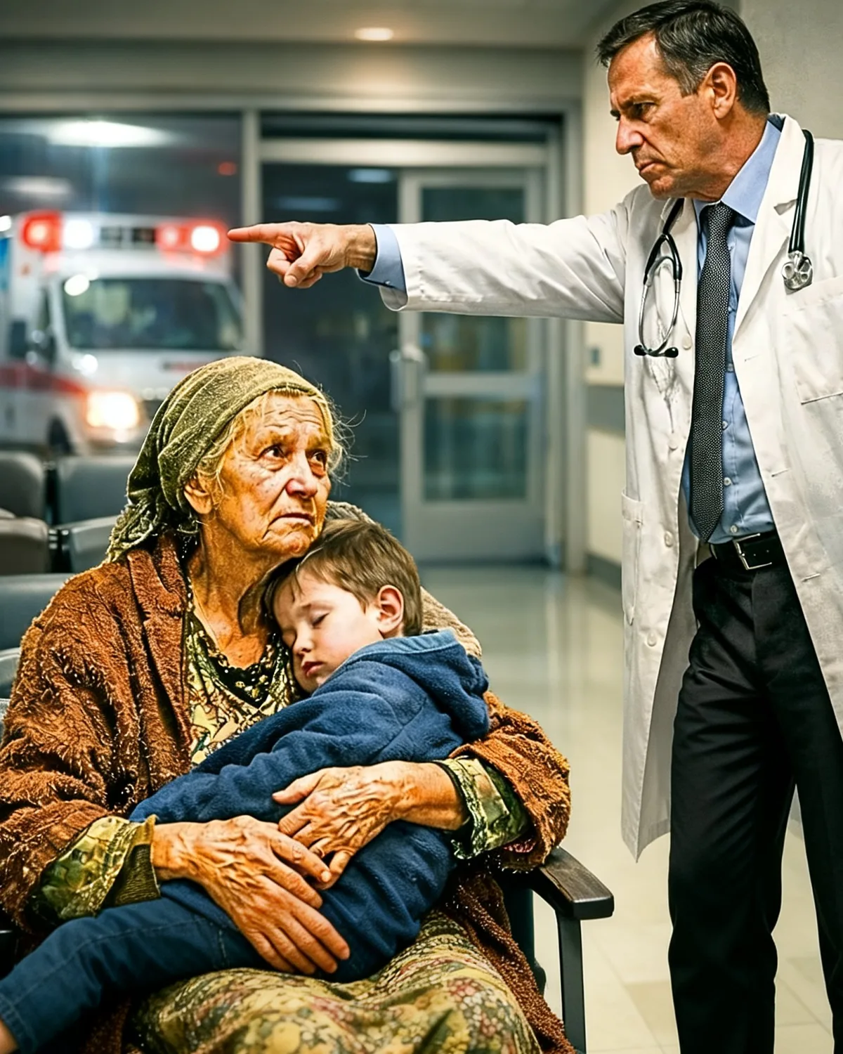 “GET OUT OF MY HOSPITAL!” he shouted, but when he saw the old woman’s scar, he turned pale.