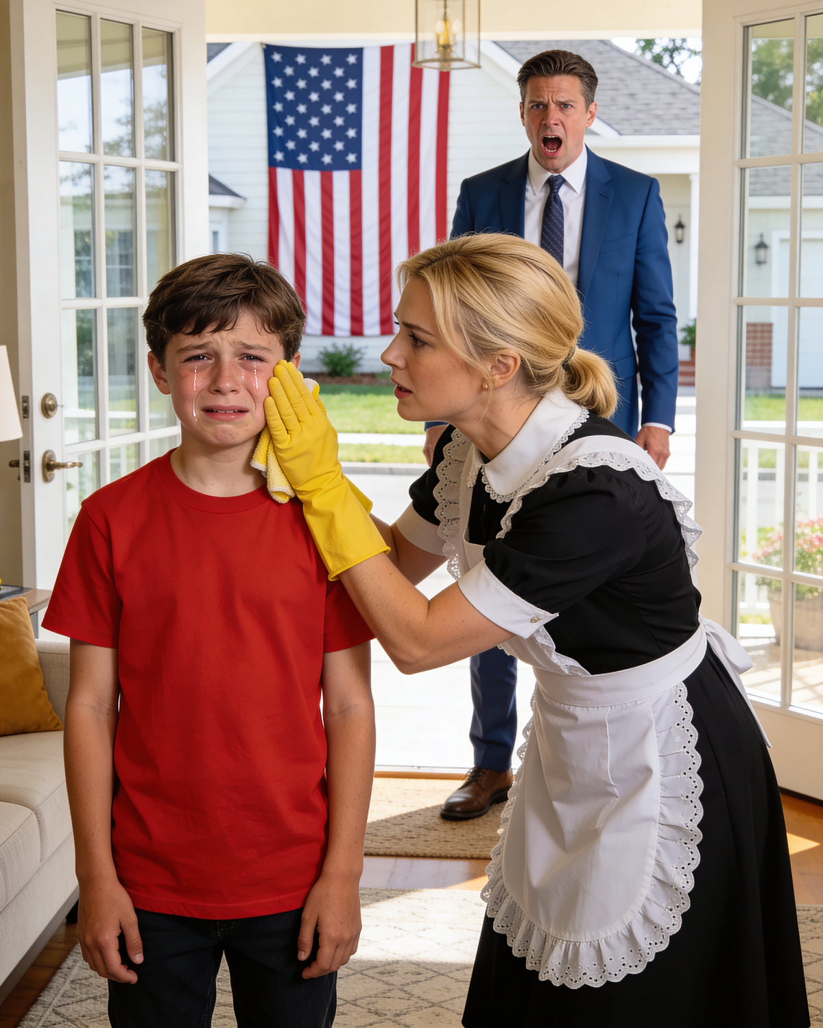 The millionaire’s deaf son cried for help every day… until the new housekeeper understood the signal…