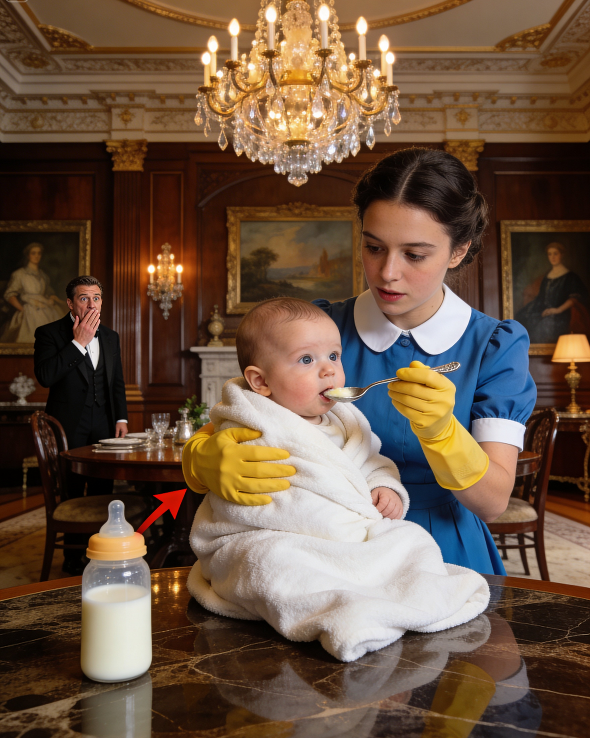 The Millionaire’s Baby Was Fading Day by Day — and No Doctor Had Answers. Only the Housekeeper Noticed the Fatal Detail in His Bottle…