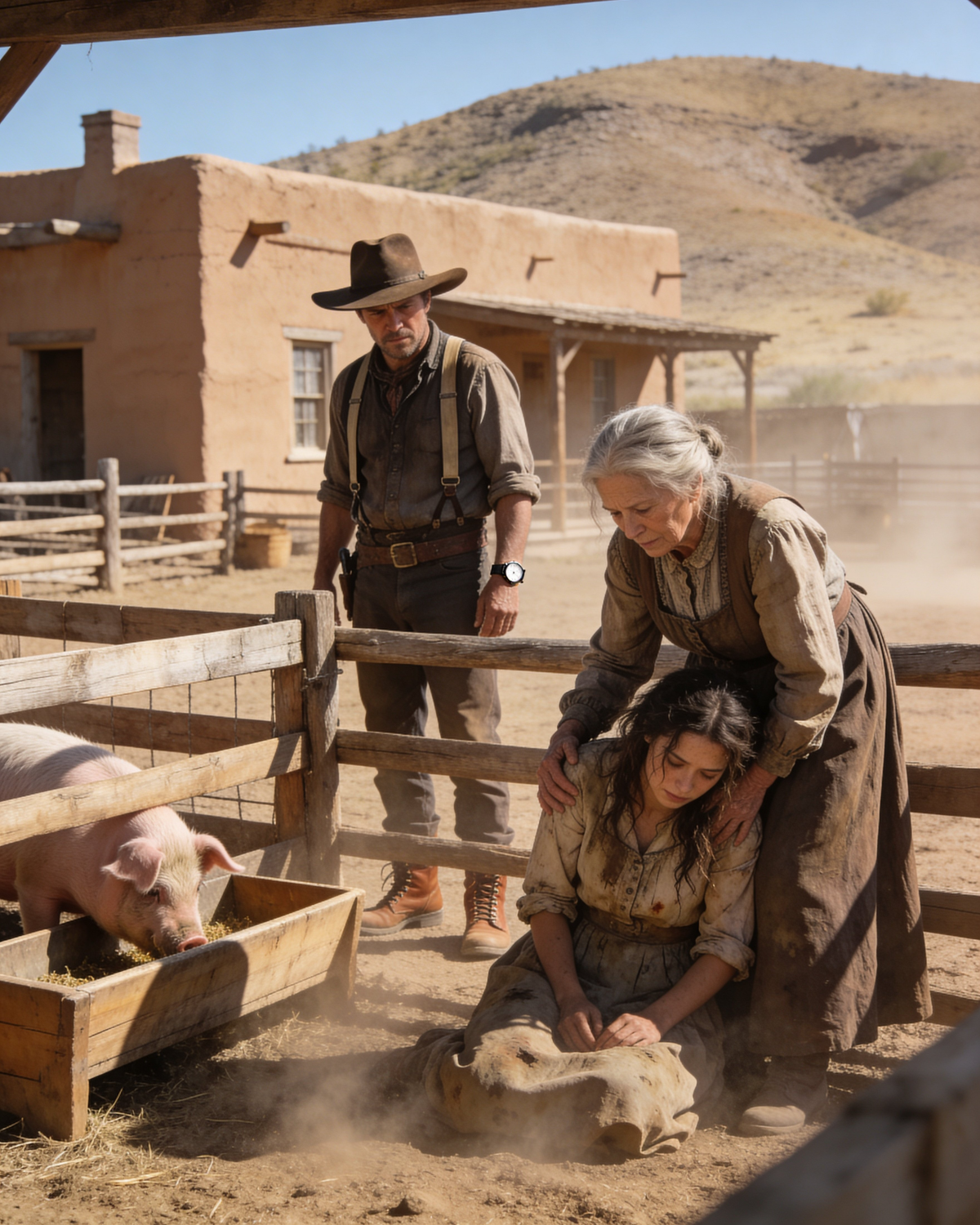 Humiliated and treated like an animal by her stepmother… until the day a cowboy refused to look the other way.