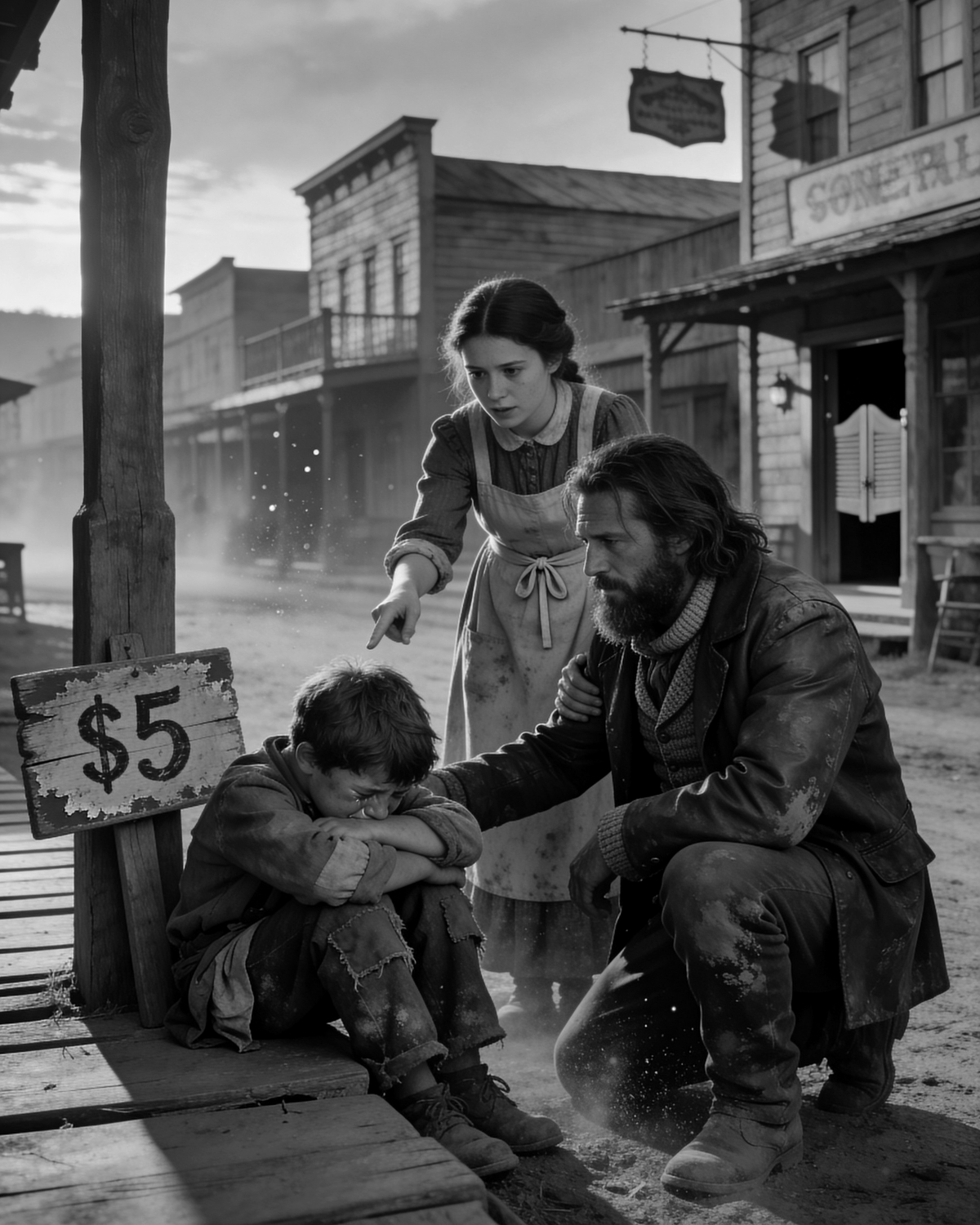 “Can We Buy That Boy, Daddy” — The Cowboy Man Froze When He Saw Who the Boy Was