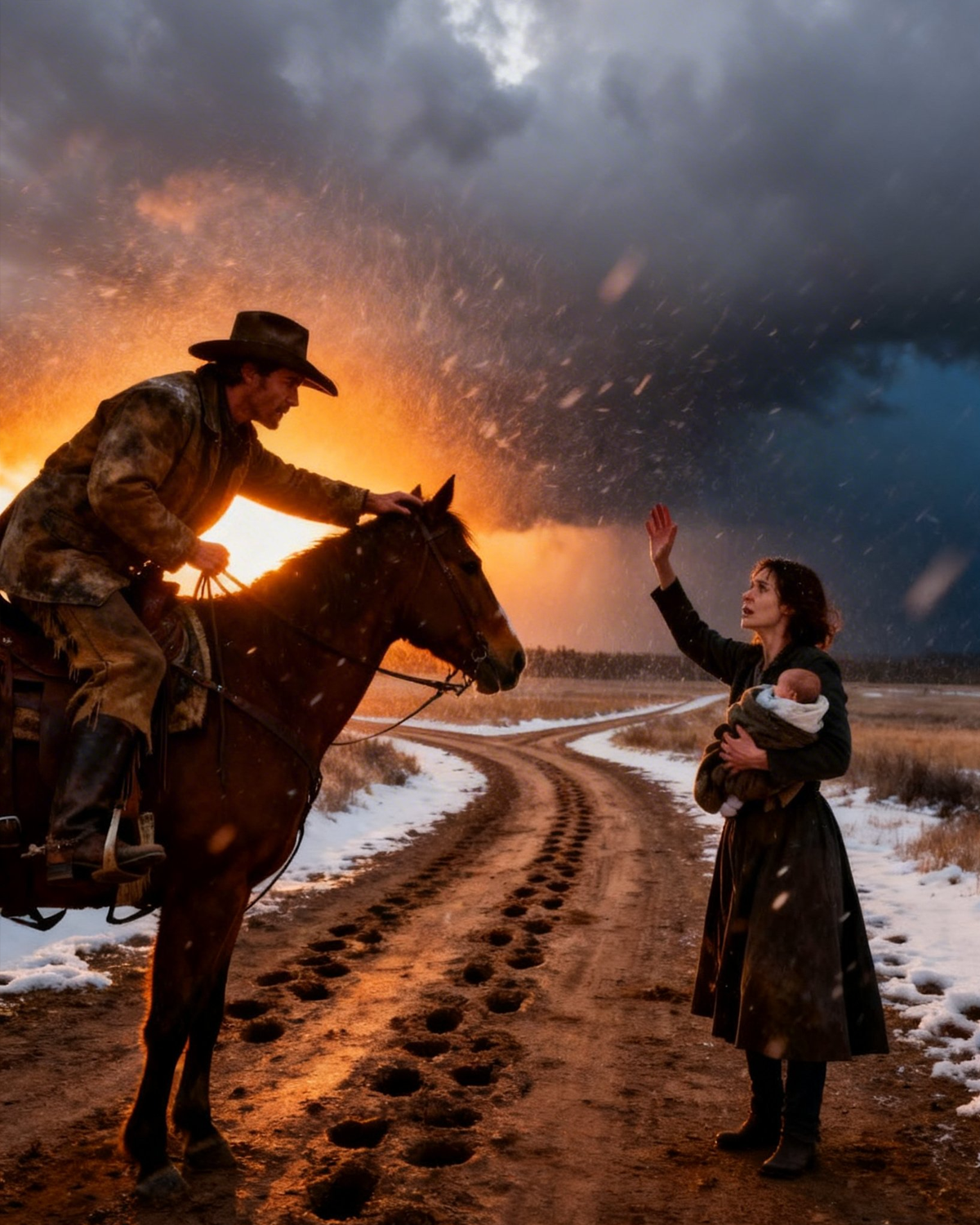 Widow Whispered She Was Lost, Millionaire Cowboy Said, “Then Follow Me Home”