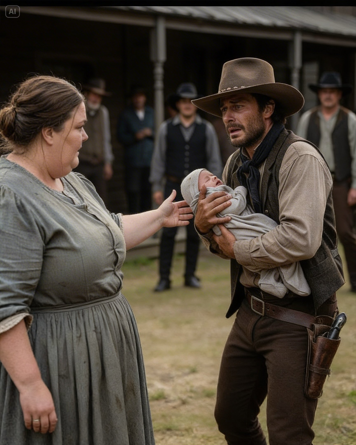 A Cowboy Begged for Help—Everyone Turned Away Until an Obese Girl Stepped Forward