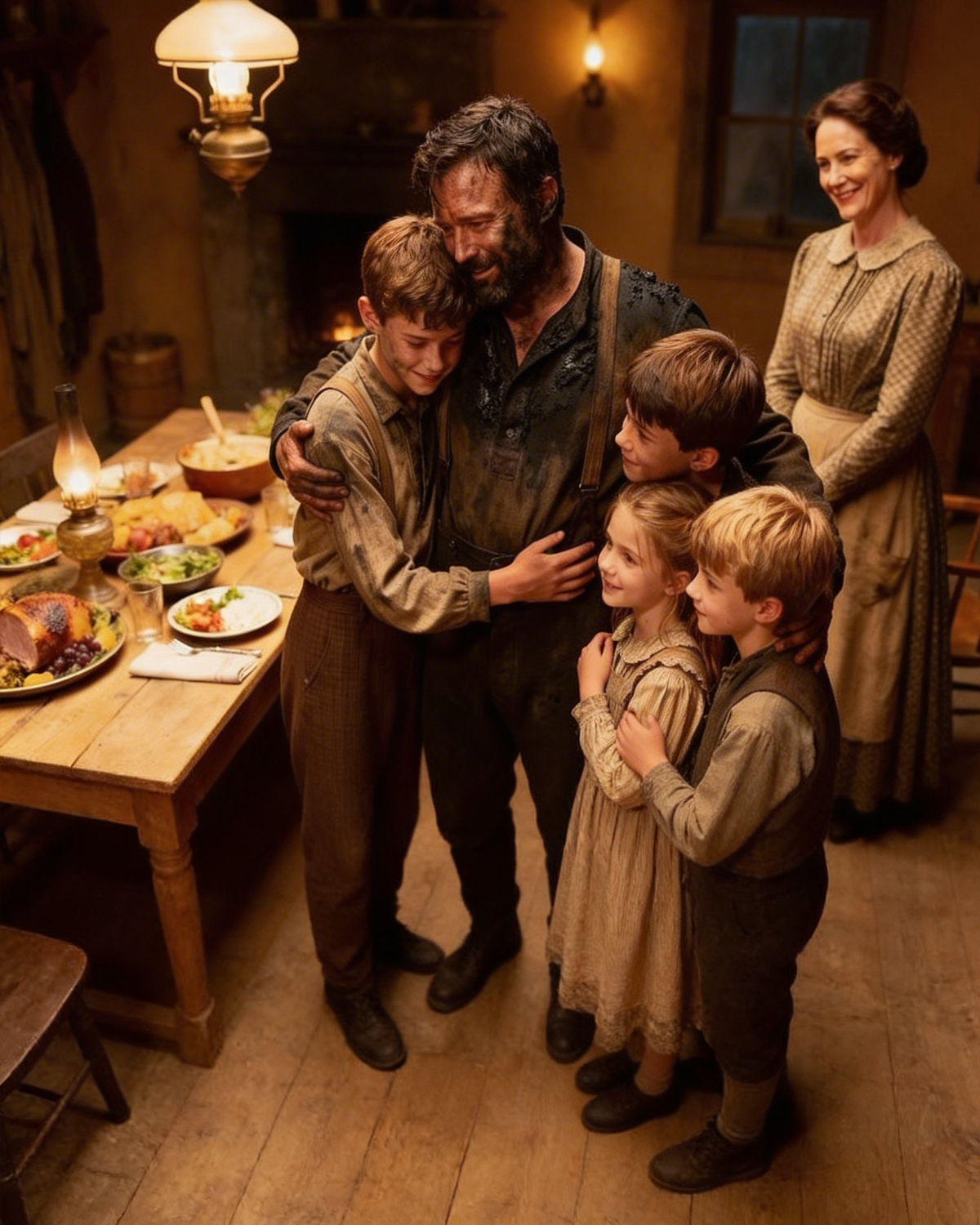 He Worked Every Christmas So His Kids Could Eat — She Made Sure He Celebrated Too