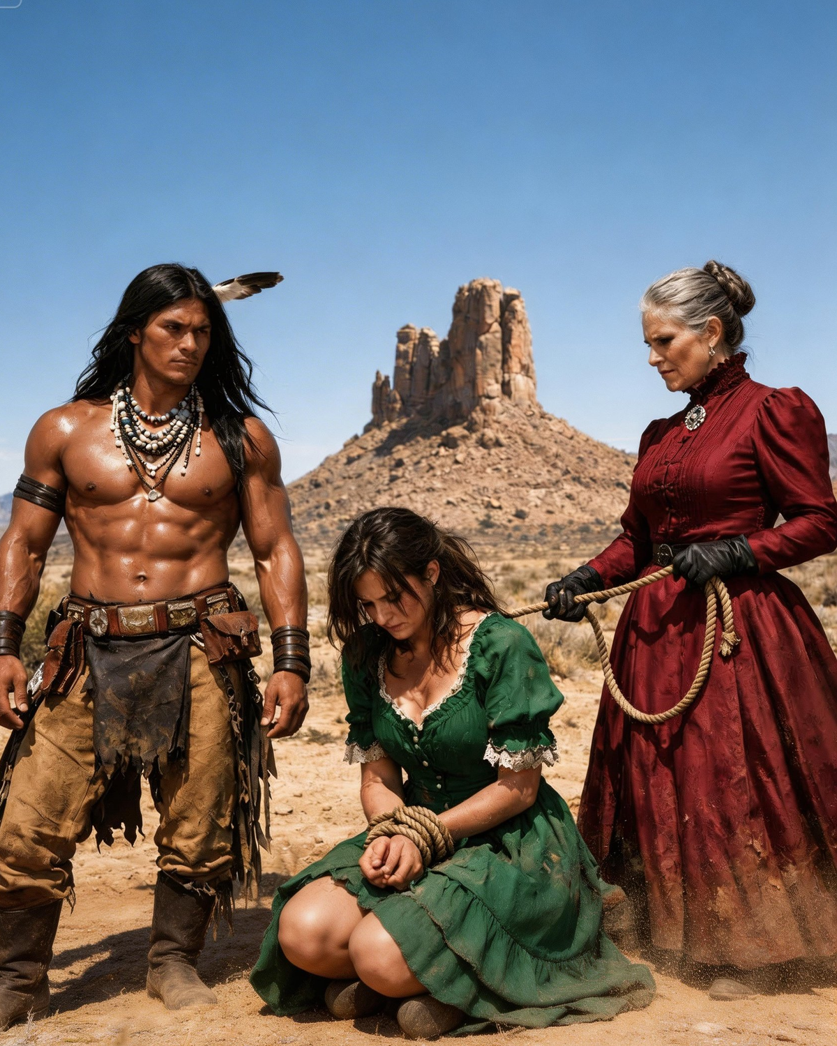 Her stepmother gave her to the feared Apache as punishment, but he loved her like no other.