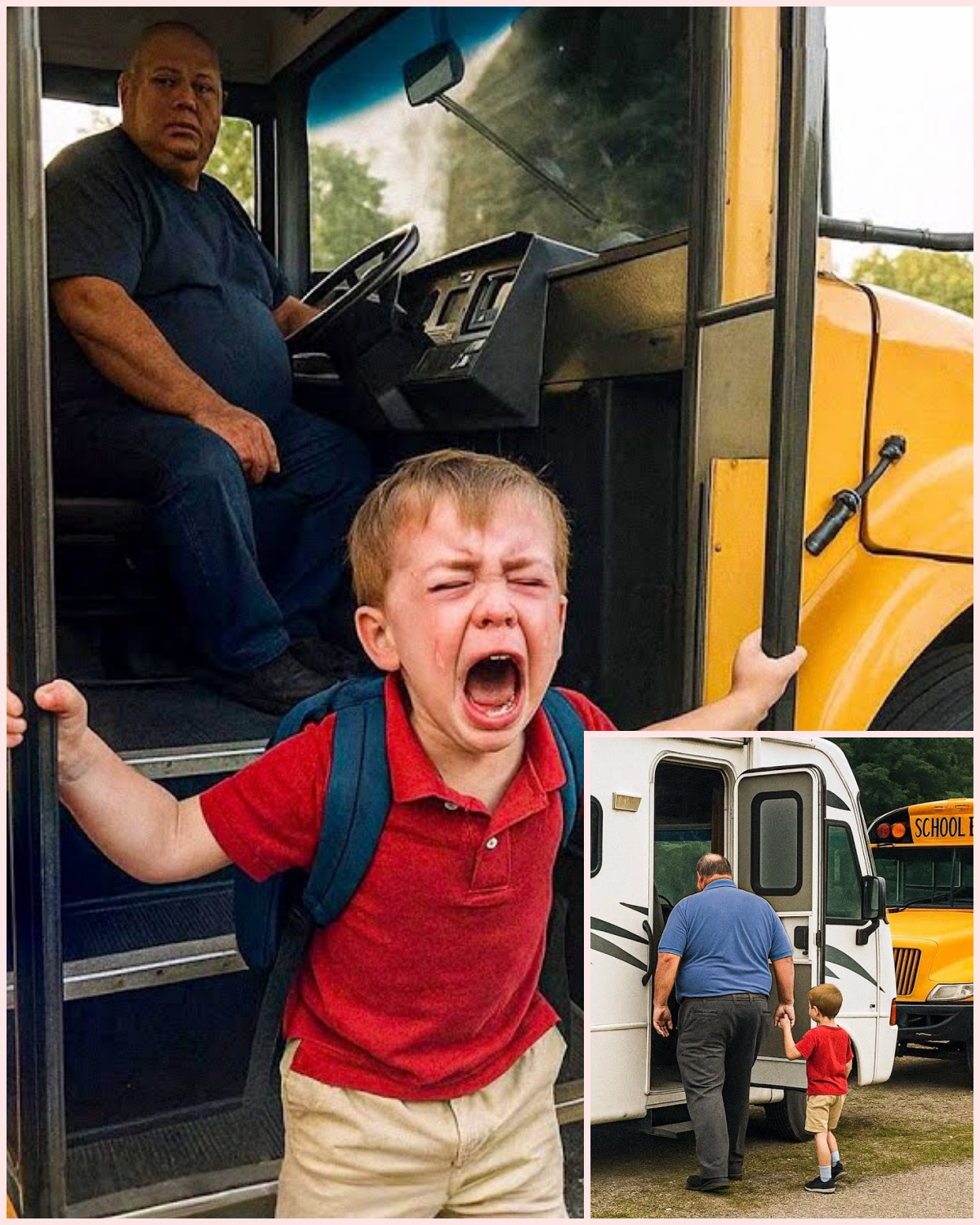 Boy Refused to Use School Bus, One Day Mom Had Enough and Secretly Followed Behind…
