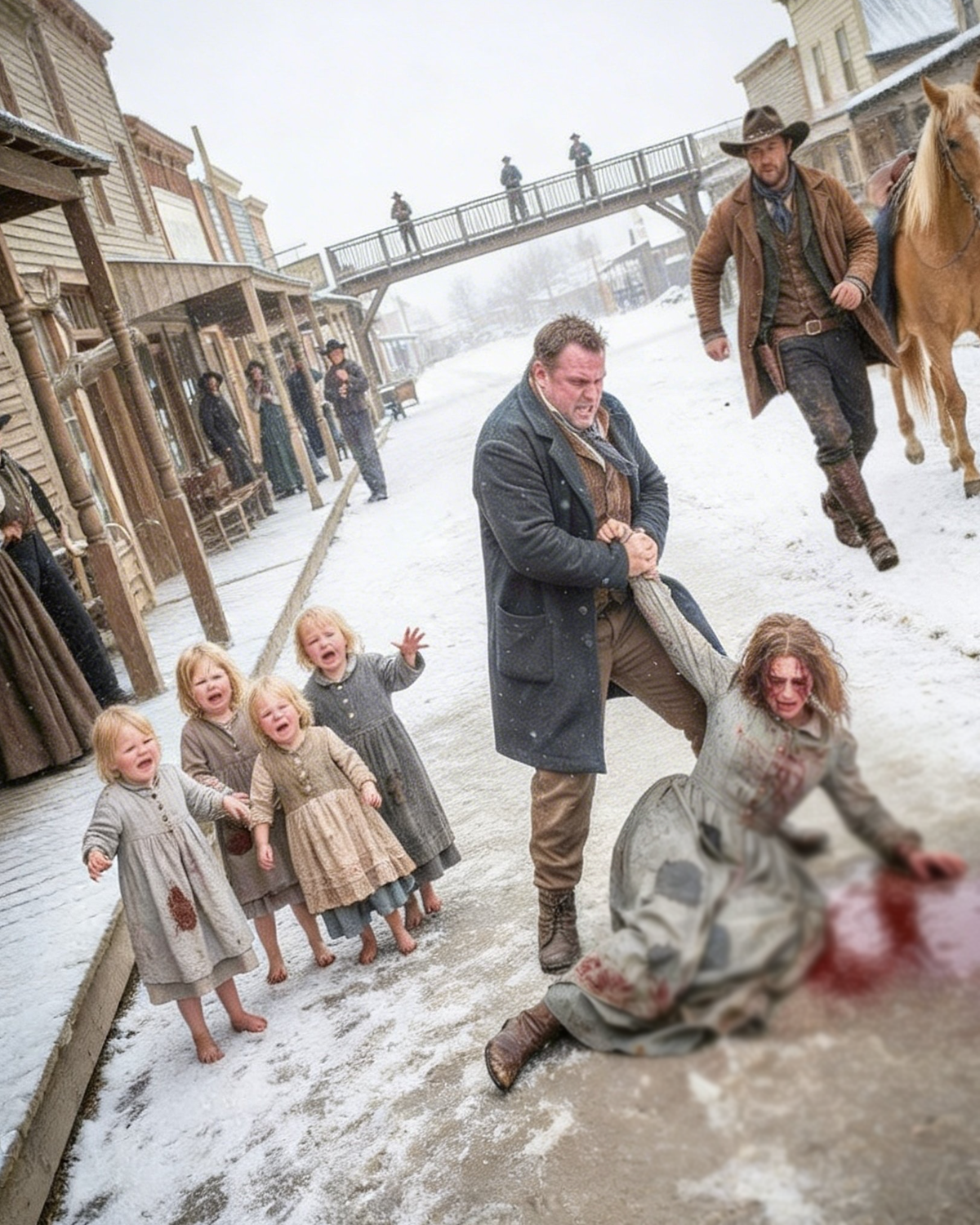 “Please… Take My Girls,” She Cried — The Rancher Who Changed All Their Lives