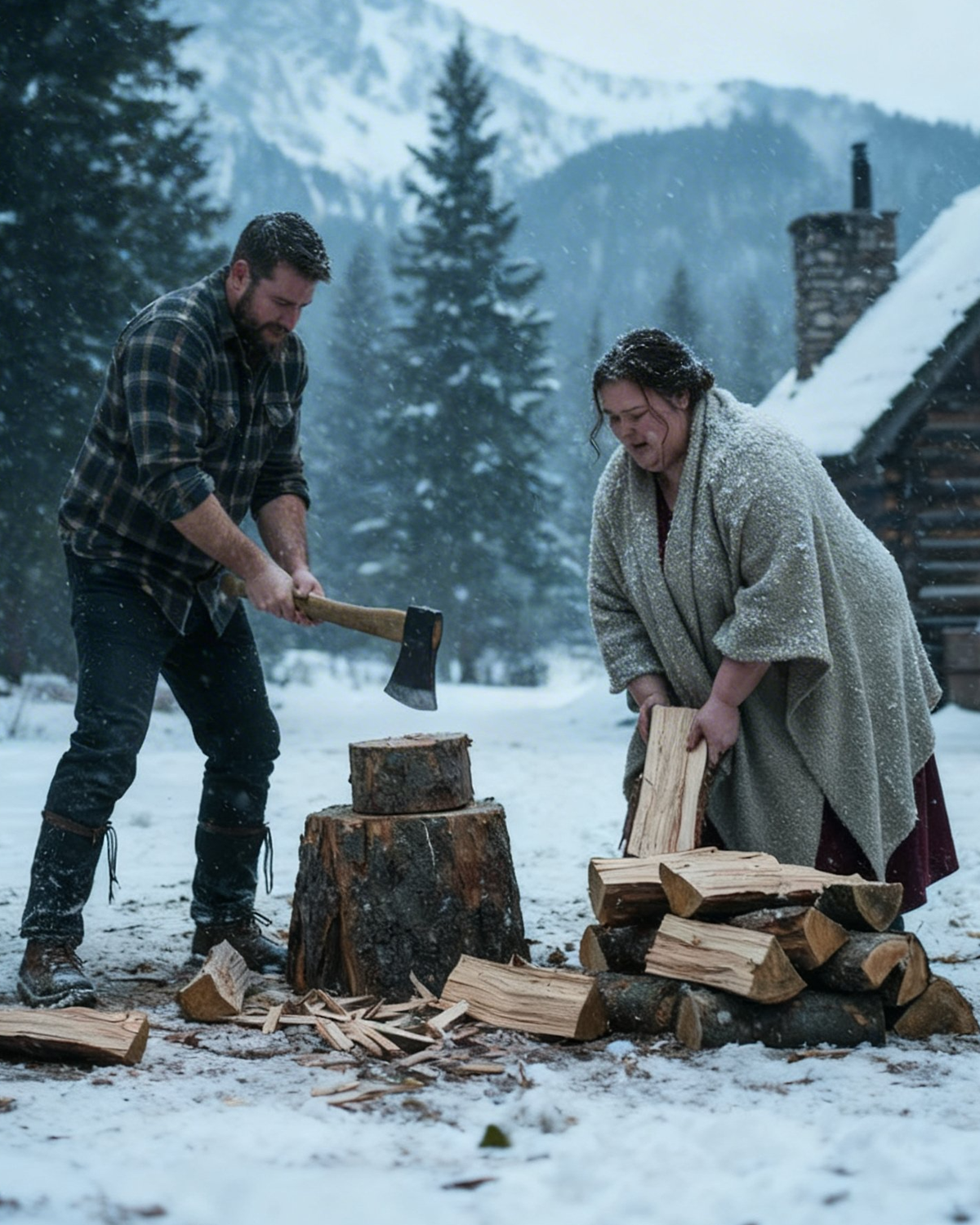 No Mail-Order Bride Lasted One Week with the Mountain Man… Until the Obese One Refused to Leave