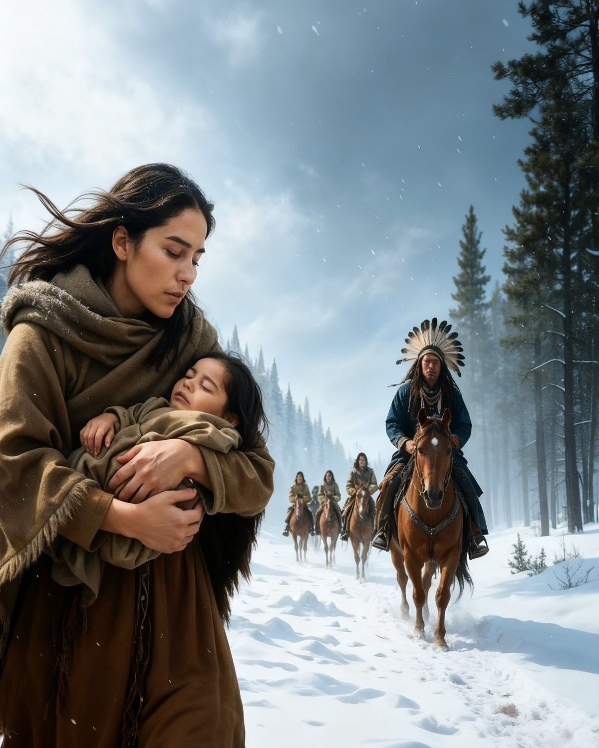 She Saved a Comanche Baby in a Blizzard — Days Later, 100 Warriors Came to Her Door