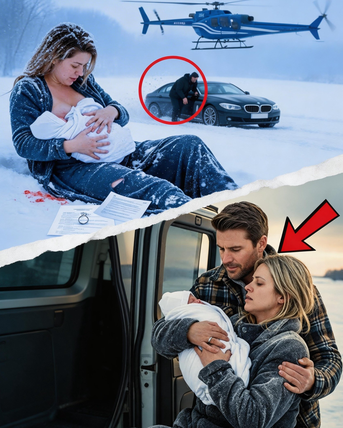 He Left Pregnant Wife in Snow—She Gave Birth Alone—Trucker Found Her—He’s Billionaire