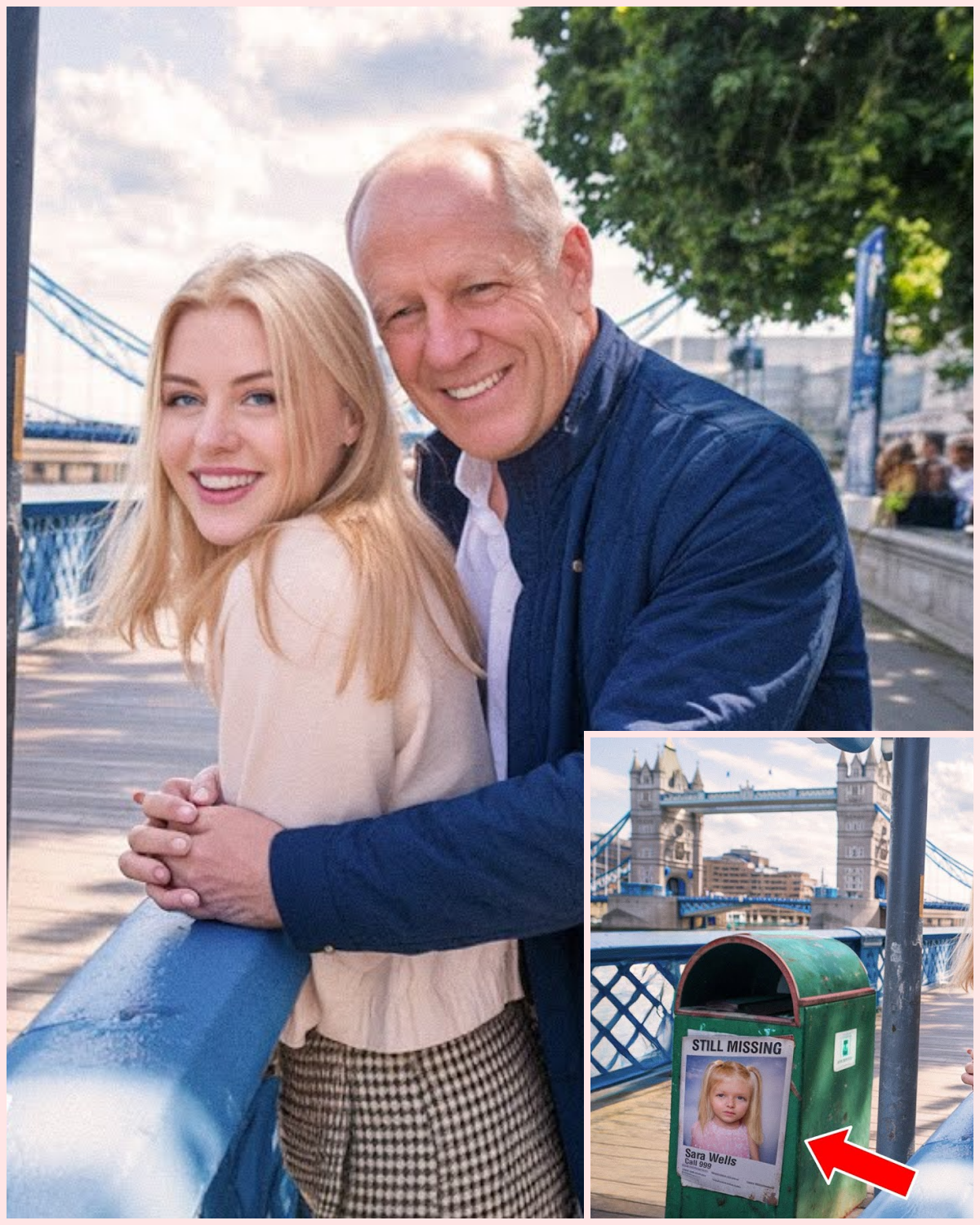 Woman Poses With Dad, Takes a Closer Look at the Photo and Starts to Panic…