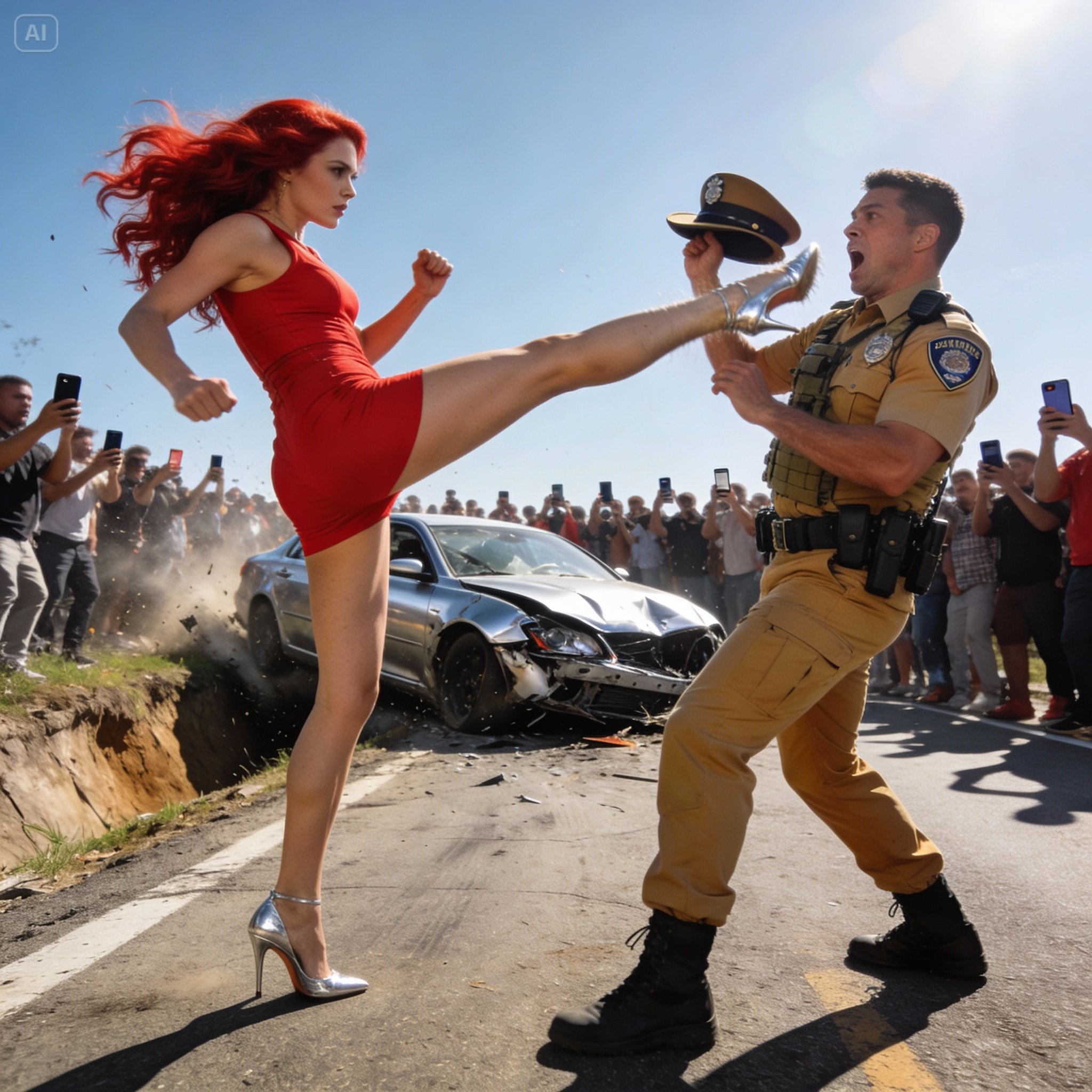 New York City Police Captain Sarah Johnson was heading home in a taxi. The driver had no idea that the woman sitting in his vehicle was not just an ordinary passenger, but a high-ranking police captain. Sarah wore a simple red dress and looked like any other civilian.