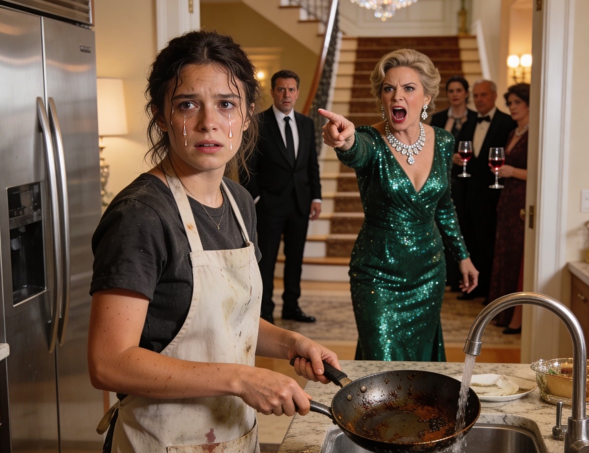 Millionaire Husband Returned Home Early To Surprise His Wife — But Found Her Washing Dishes Like A Maid In The Very House Where She Should Have Lived Like A Queen… While His Family Hosted A Lavish Party Upstairs Using His Money, And No One Expected What Happened Next