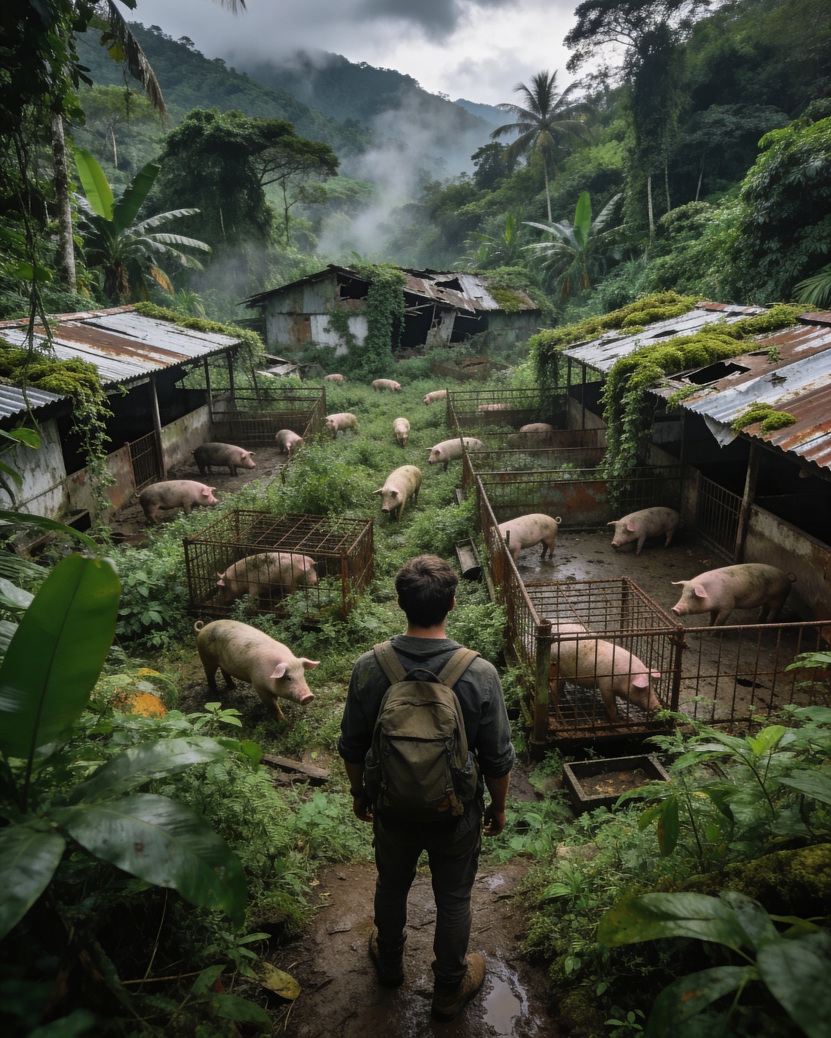 He Rented a Mountain to Raise 30 Pigs, Then Abandoned It for 5 Years – One Day He Returned and Froze at What He Saw…