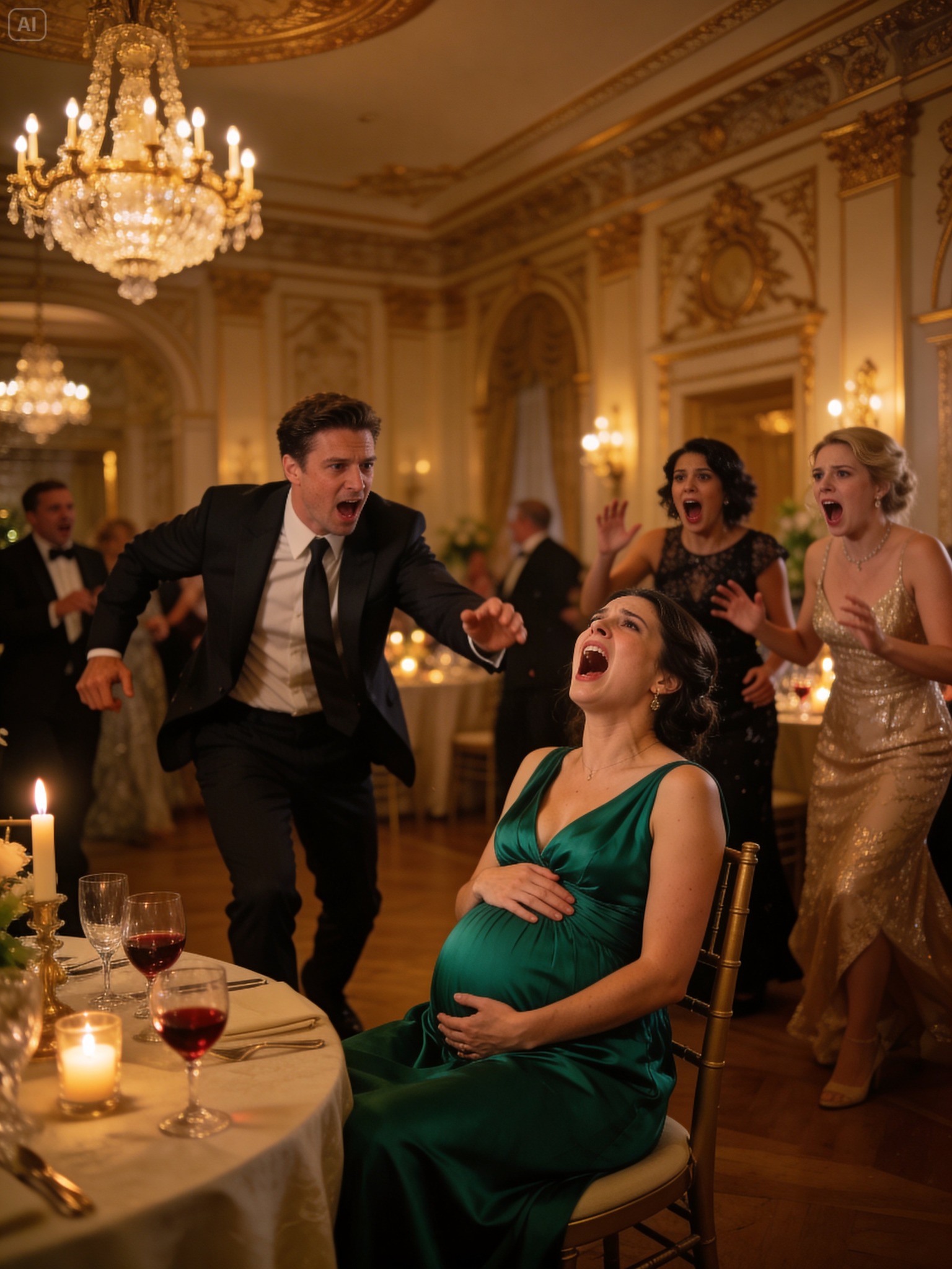 At my cousin’s wedding reception, we were seated at our table, quietly eating