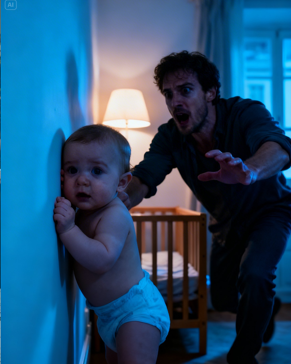 A baby pressed his face against the wall every hour, always in the same place. His father thought it was just a phase. But when the child finally spoke, he uttered three words that shed light on everything. And the truth was absolutely terrifying.