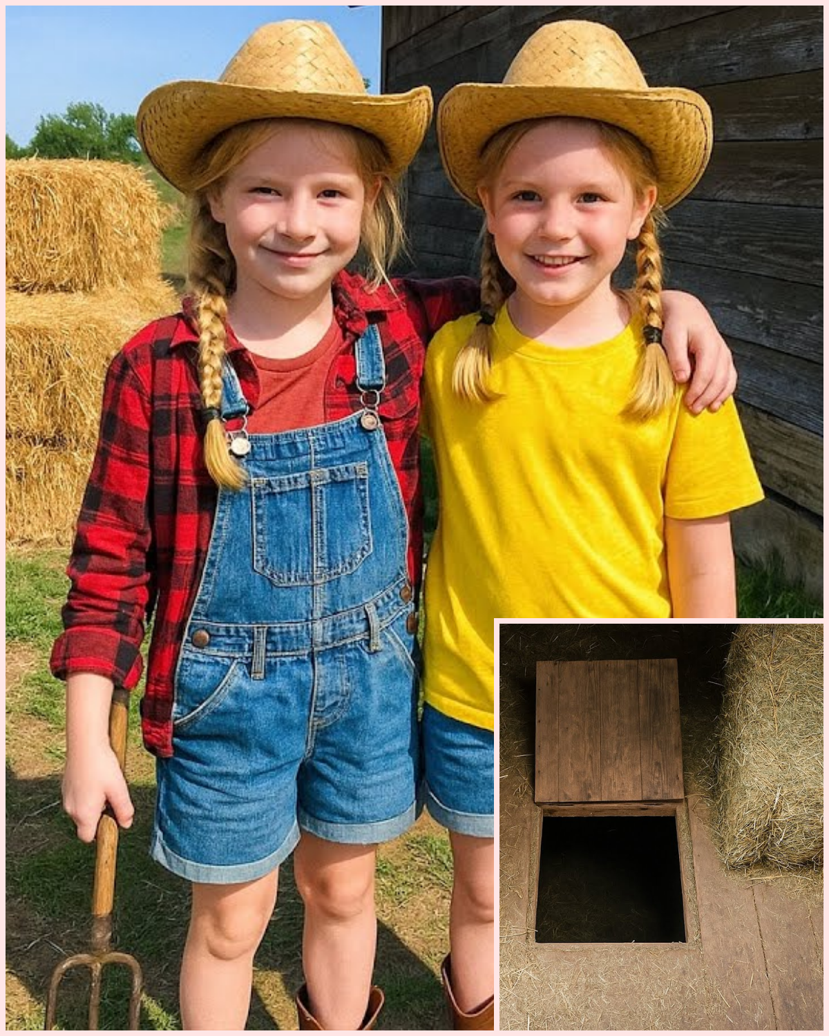 Twin Farm Girls Vanished During Hide and Seek — 2 Months Later, Their Mother Looked Under a Hay Bale and Screamed