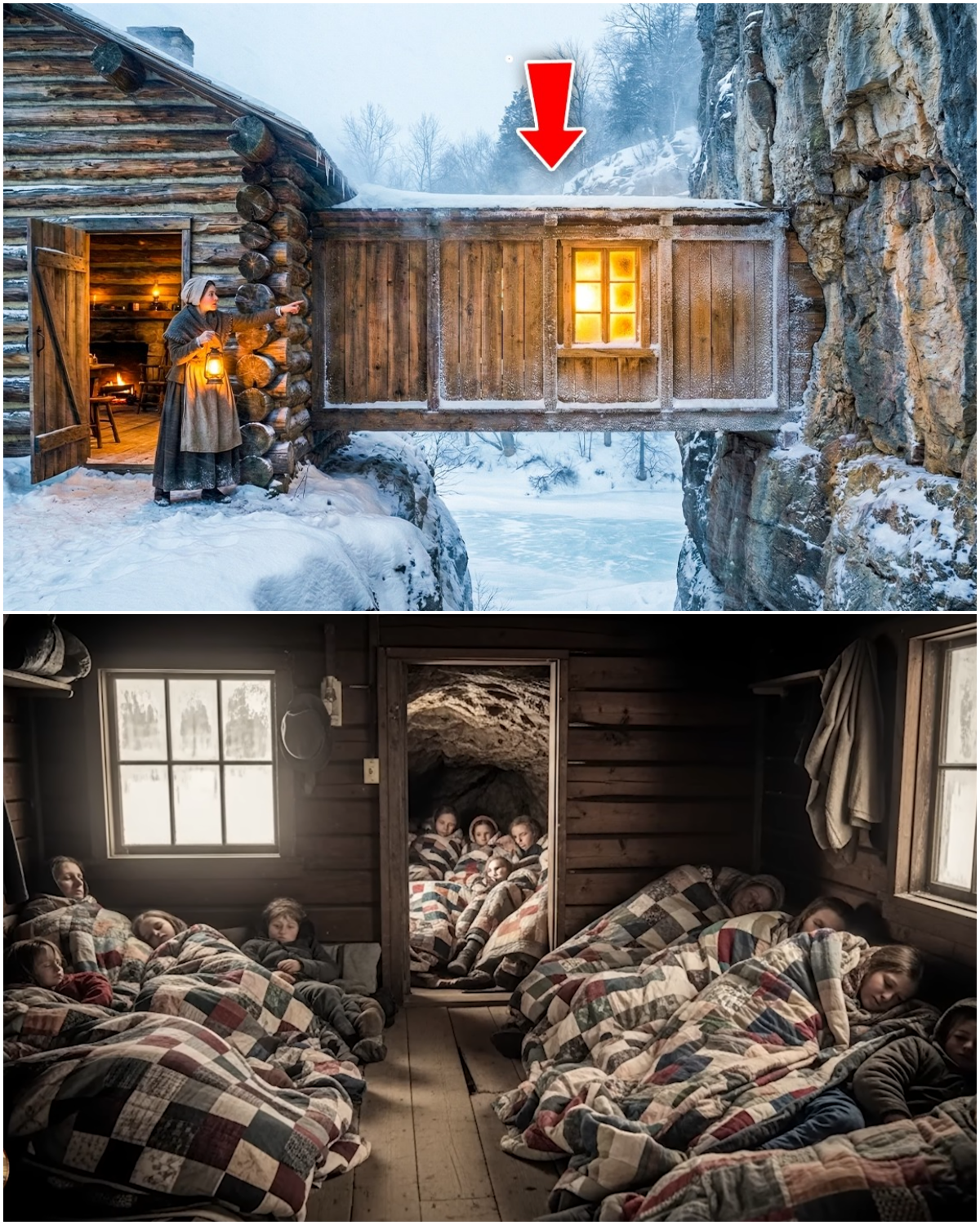 The Winter Gave Her One Day — She Connected Her Door to a Limestone Cave and Never Felt Cold Again