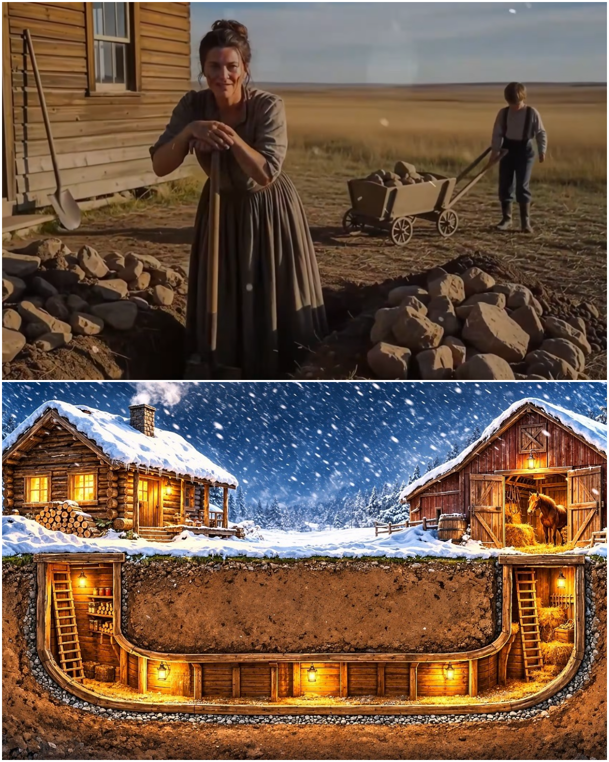 She Dug a Tunnel Between Her Cabin To The Barn — Until Winter Hit and Proved Her Right