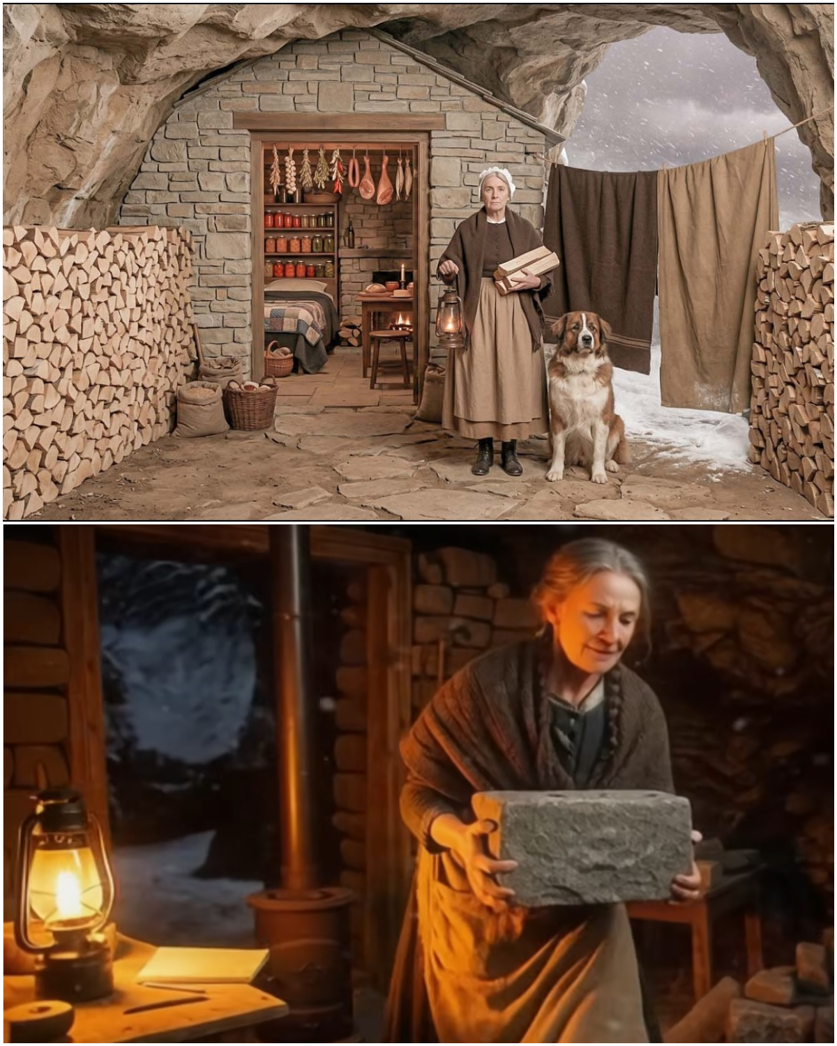 Alone at 51, She Built a Stone Cabin in a Cave — And the Blizzard Couldn’t Touch Her