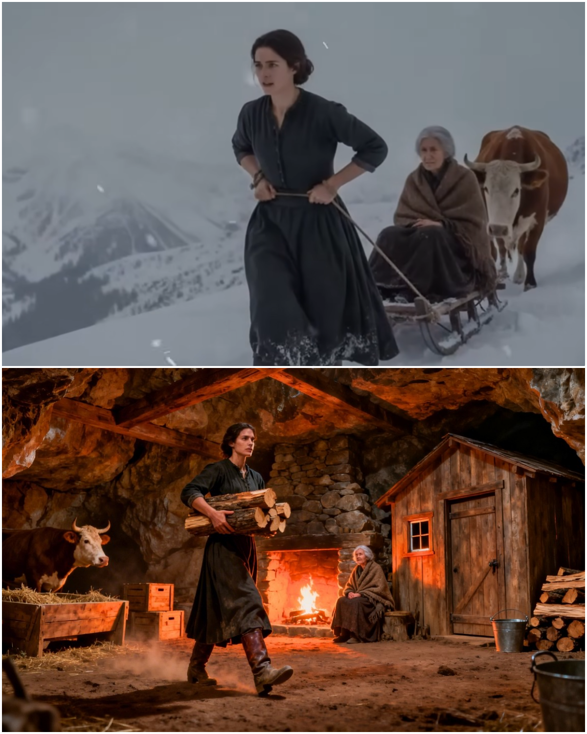 Kicked Out at -35°F, A Widow Carried Her Mother Into a Cave — They Were the Only Ones Who Survived