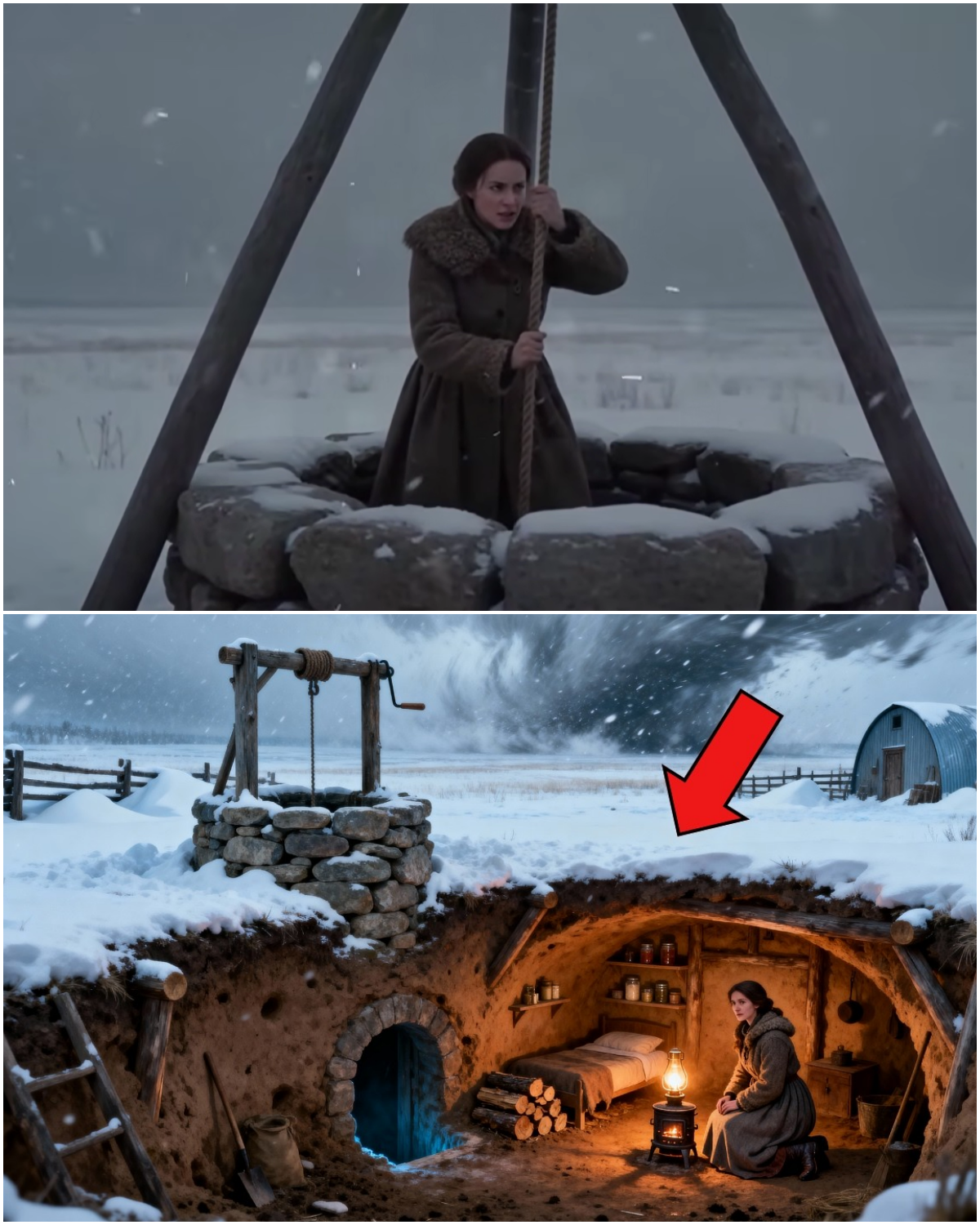 She Inherited Nothing but a Dry Well… Then Built a Home Inside That Survived The Great Blizzard