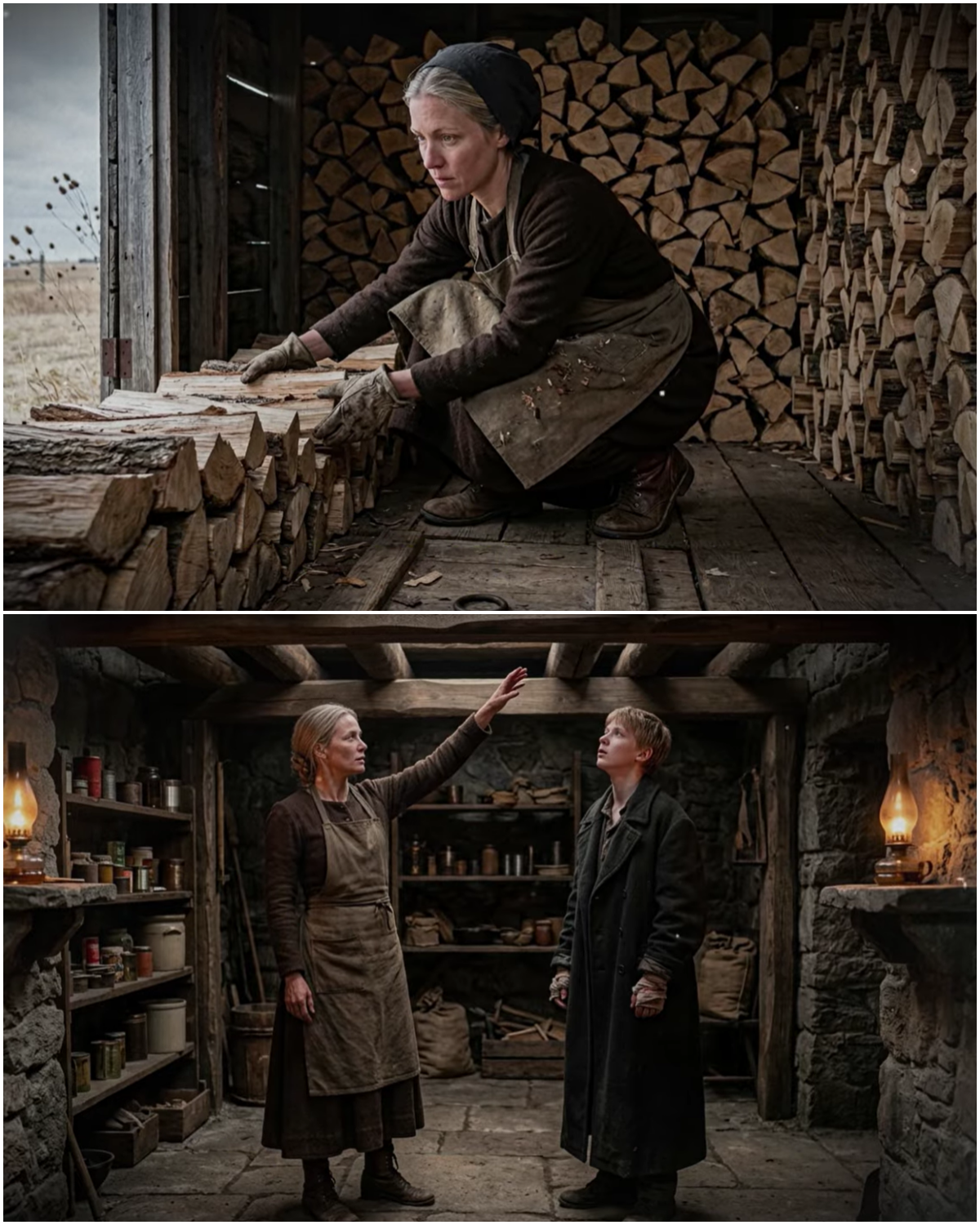 She Built a Hidden Space Beneath the Woodshed — Then the Coldest Storm in Years Hit