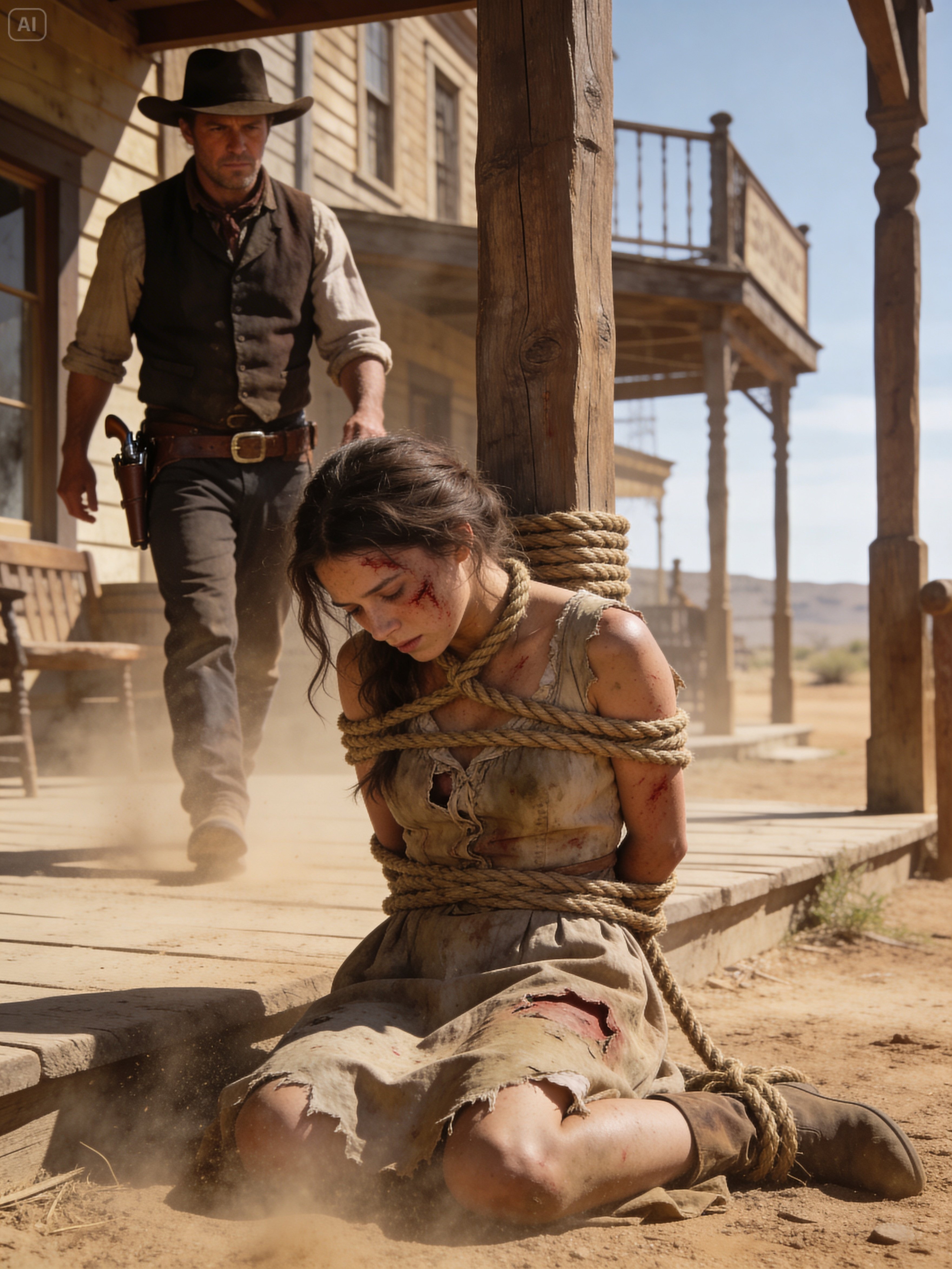 “Please Don’t Walk Away”She Whispers — The Cowboy Who Stepped In Changed Her Fate