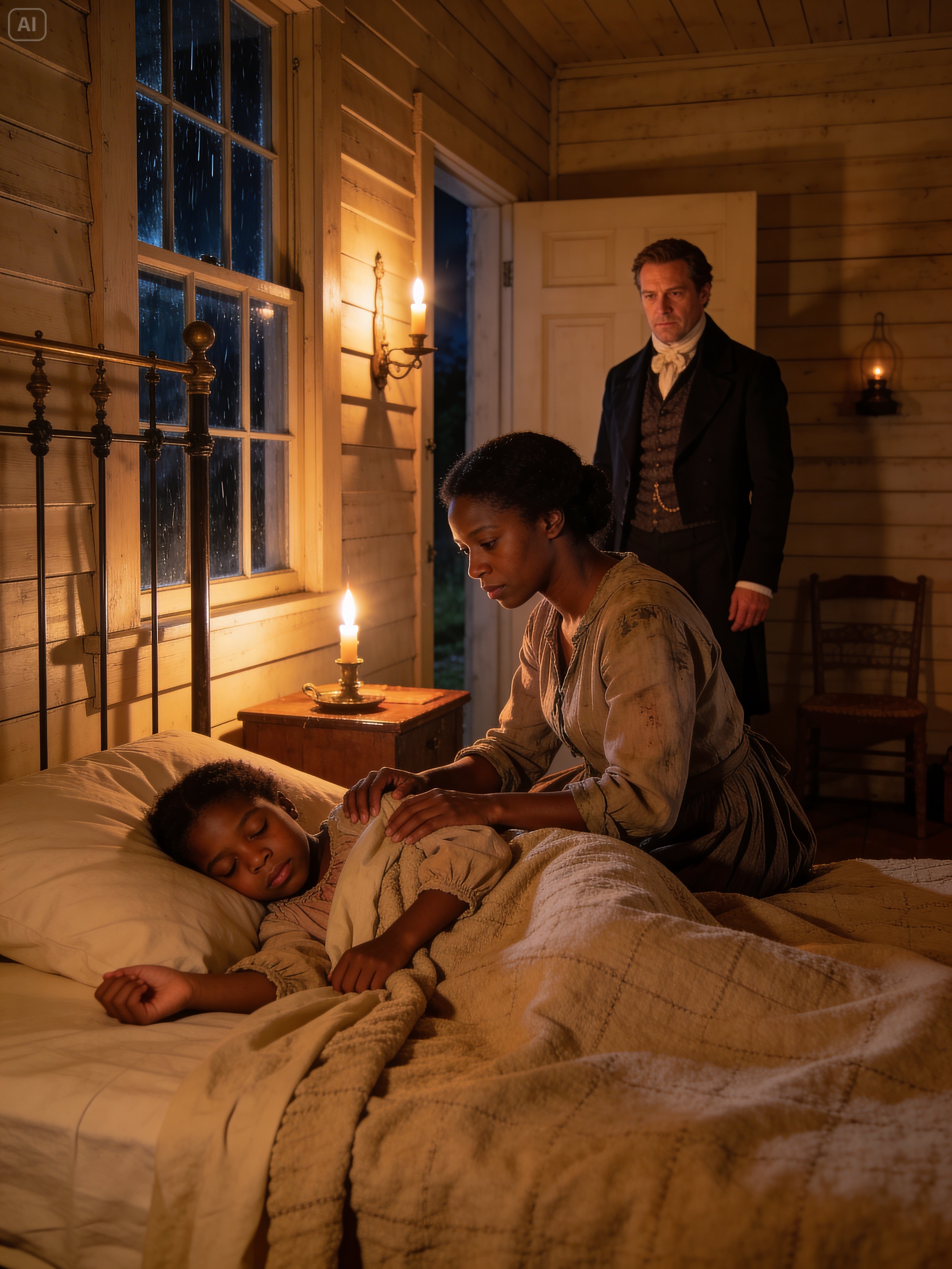 The master bought a slave woman to care for his daughter – what she did that night shocked everyone.