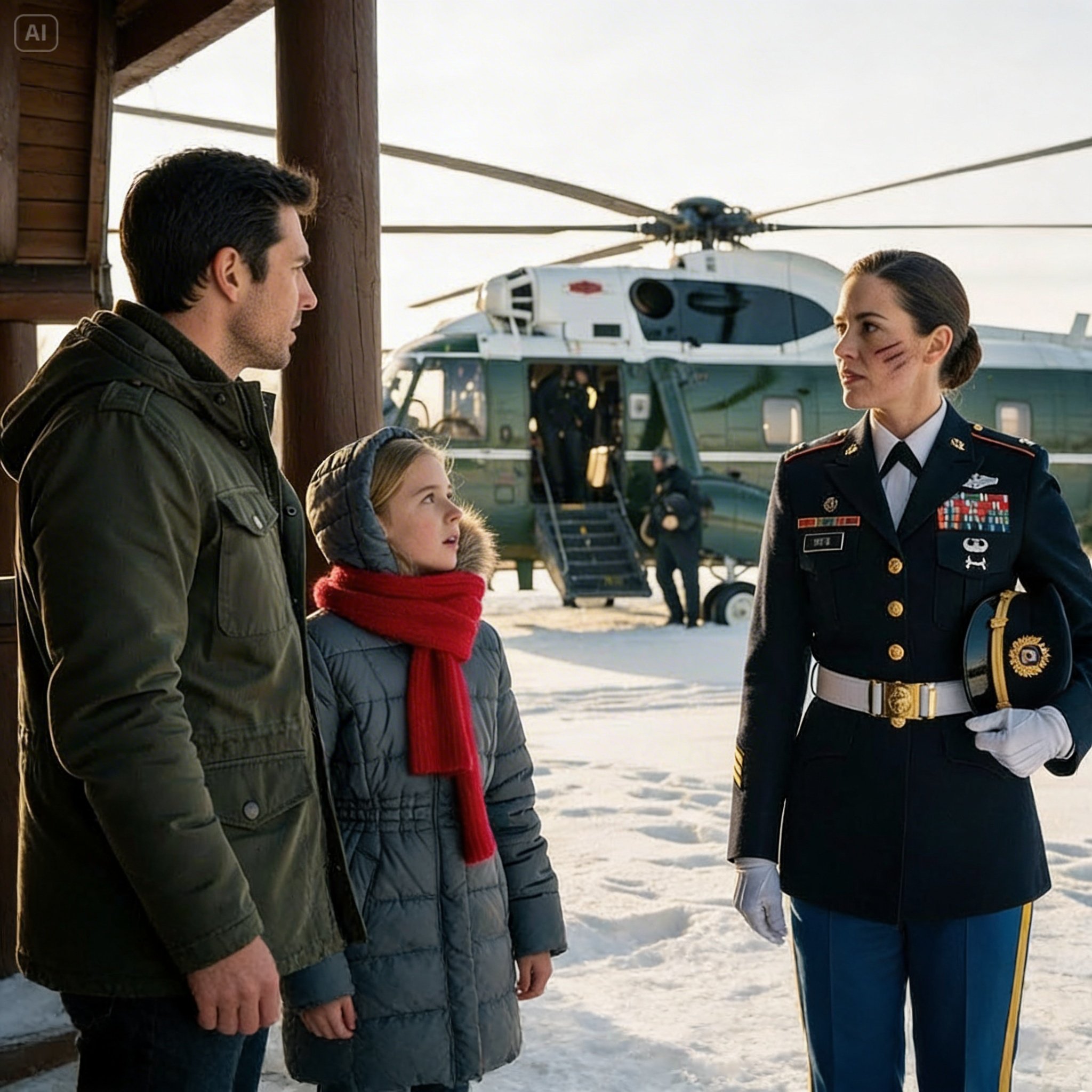 Single Dad Veteran Gave Up 1st-Class Seat for Burned Woman — Next Day Marine One Landed at His CabinSingle Dad Veteran Gave Up 1st-Class Seat for Burned Woman — Next Day Marine One Landed at His Cabin