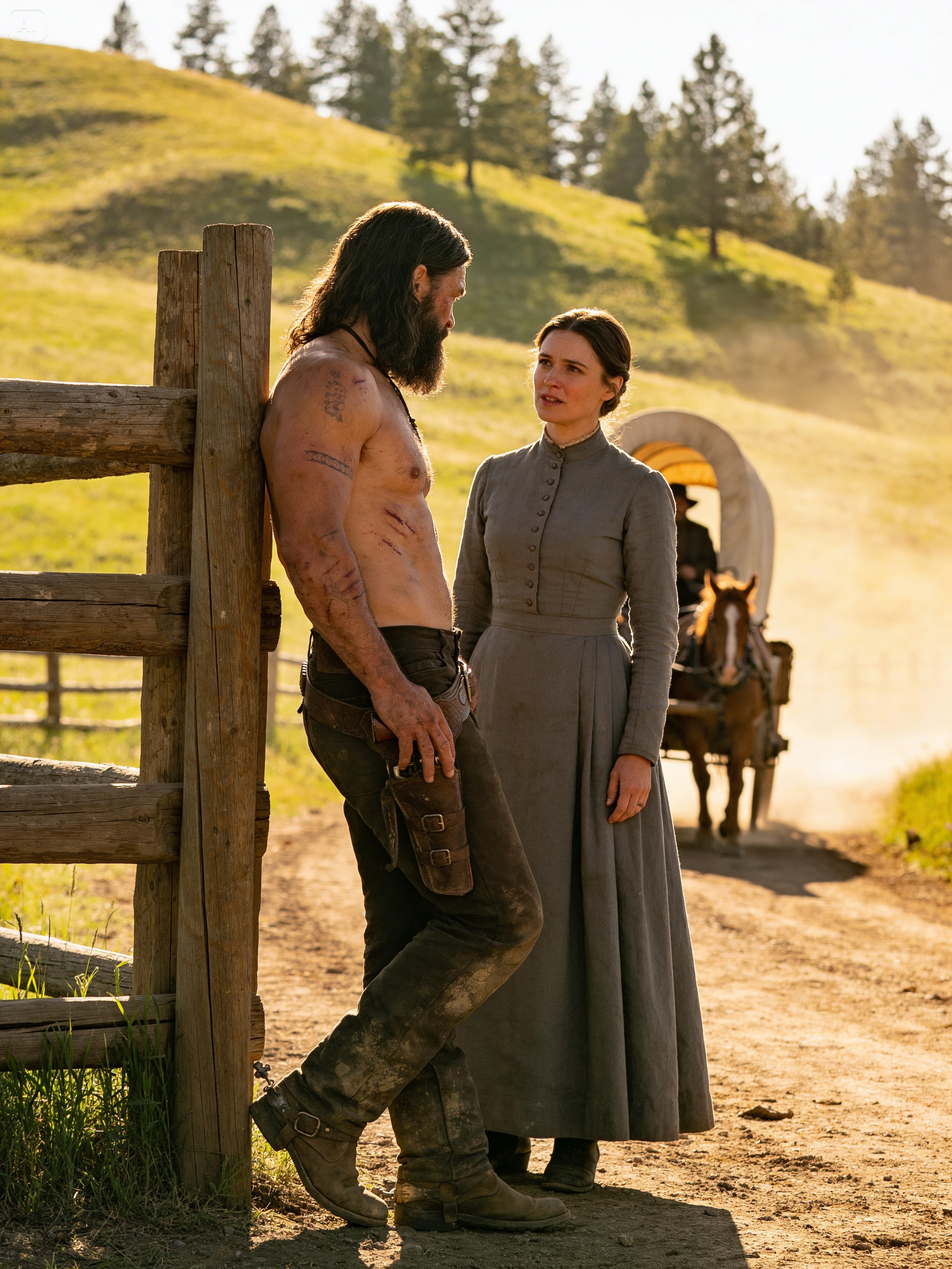 ALL THE BRIDES RAN AWAY FROM THE SCARRED MOUNTAIN MAN… UNTIL THE HEAVYSET WOMAN REFUSED TO LEAVE.