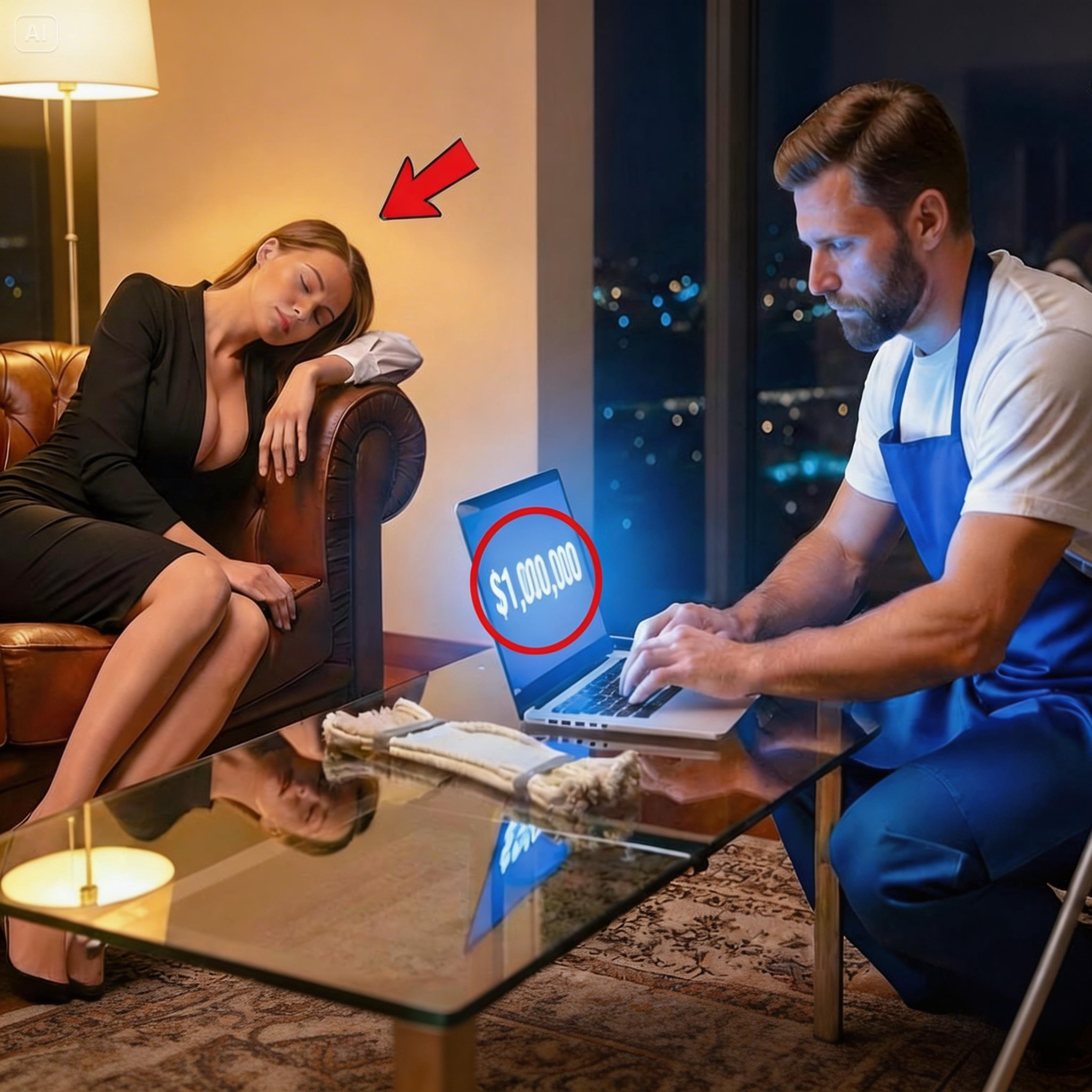 The CEO Pretended to Sleep to Test Single Dad Janitor — But What He Did Saved Her Collapsing Company