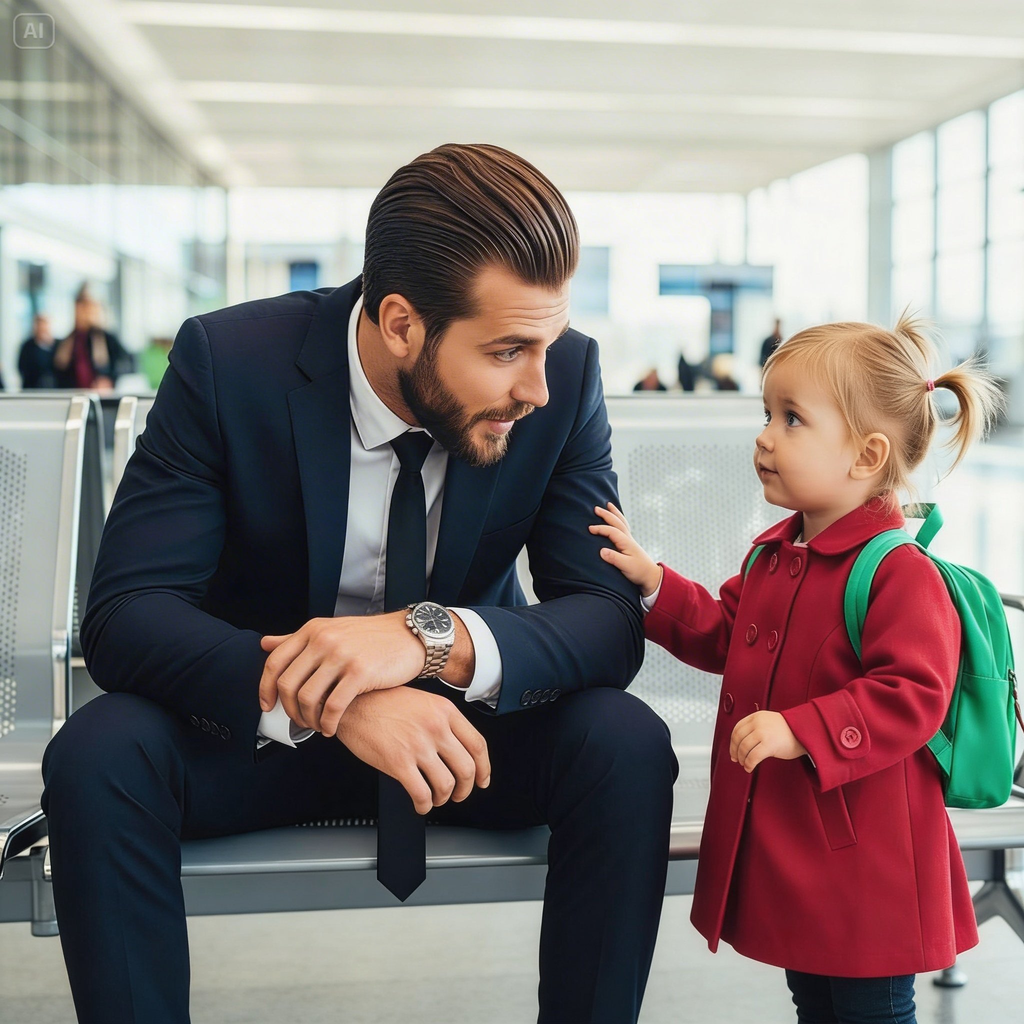 Are You Lost Too” — A Little Girl Asked a Lonely Millionaire at the Airport… and