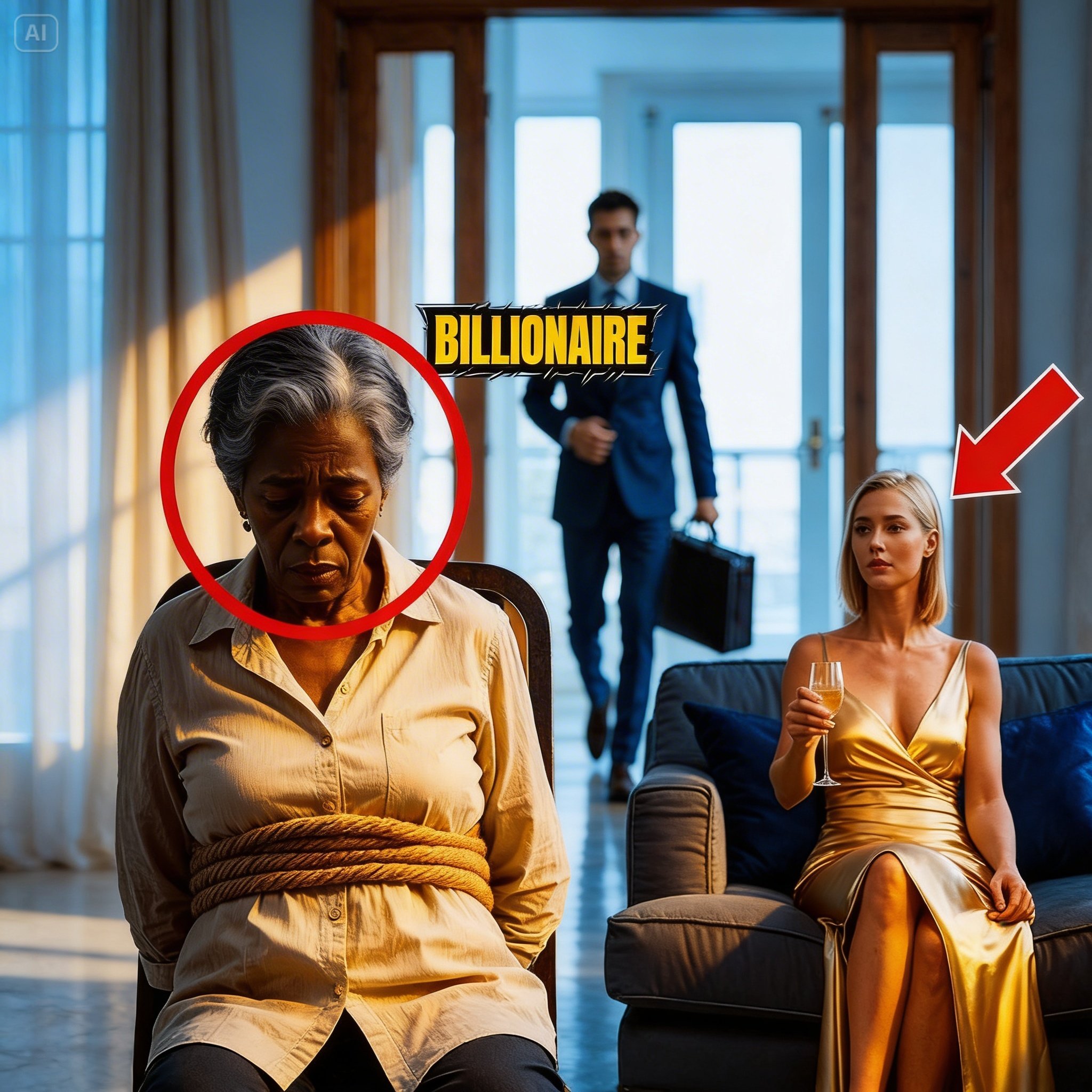 BILLIONAIRE Came Home Early… And Saw What His Wife Did To His Black Adoptive Mother