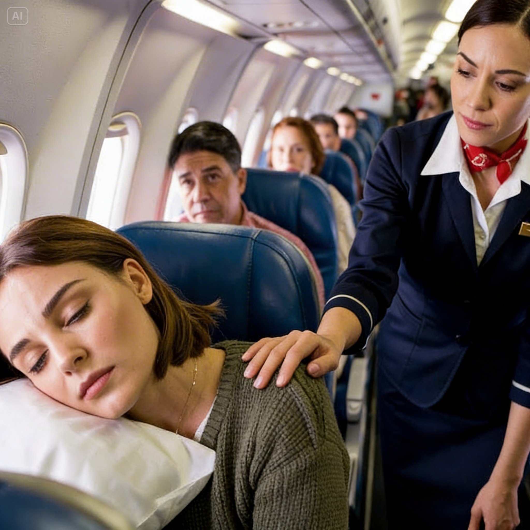 She Was Sleeping in 8A — When the Captain Asked if Any Combat Pilots Were on Board