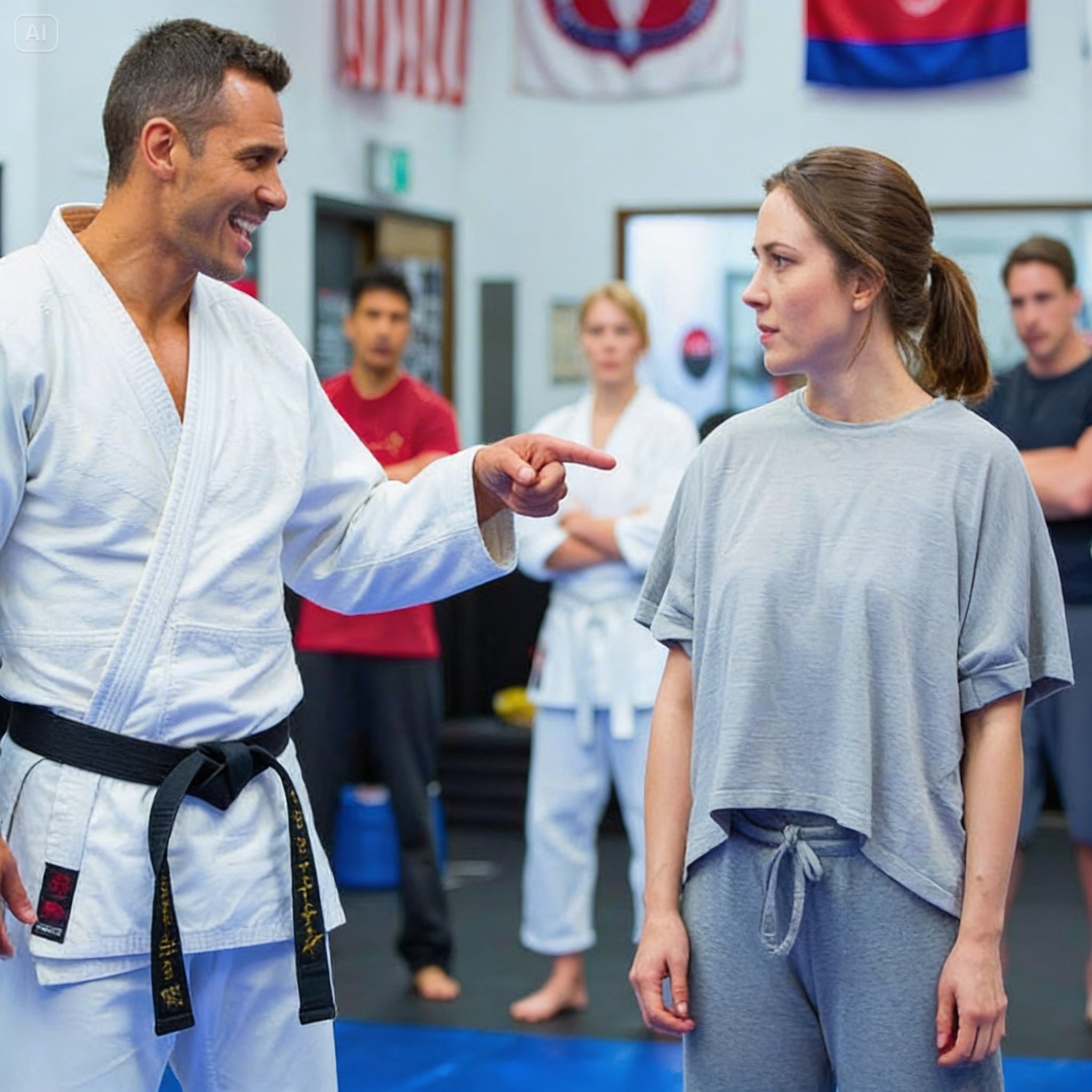 Black Belt Asked a Simple Woman to Fight as a Joke — What Happened Next Silenced the Whole Gym