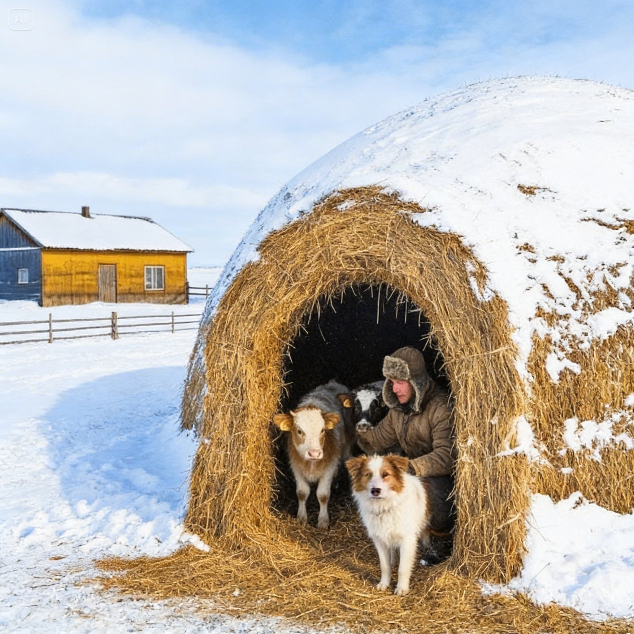 How a North Dakota Farmer’s “RIDICULOUS” Hay IGLOO SAVED Every Newborn Calf