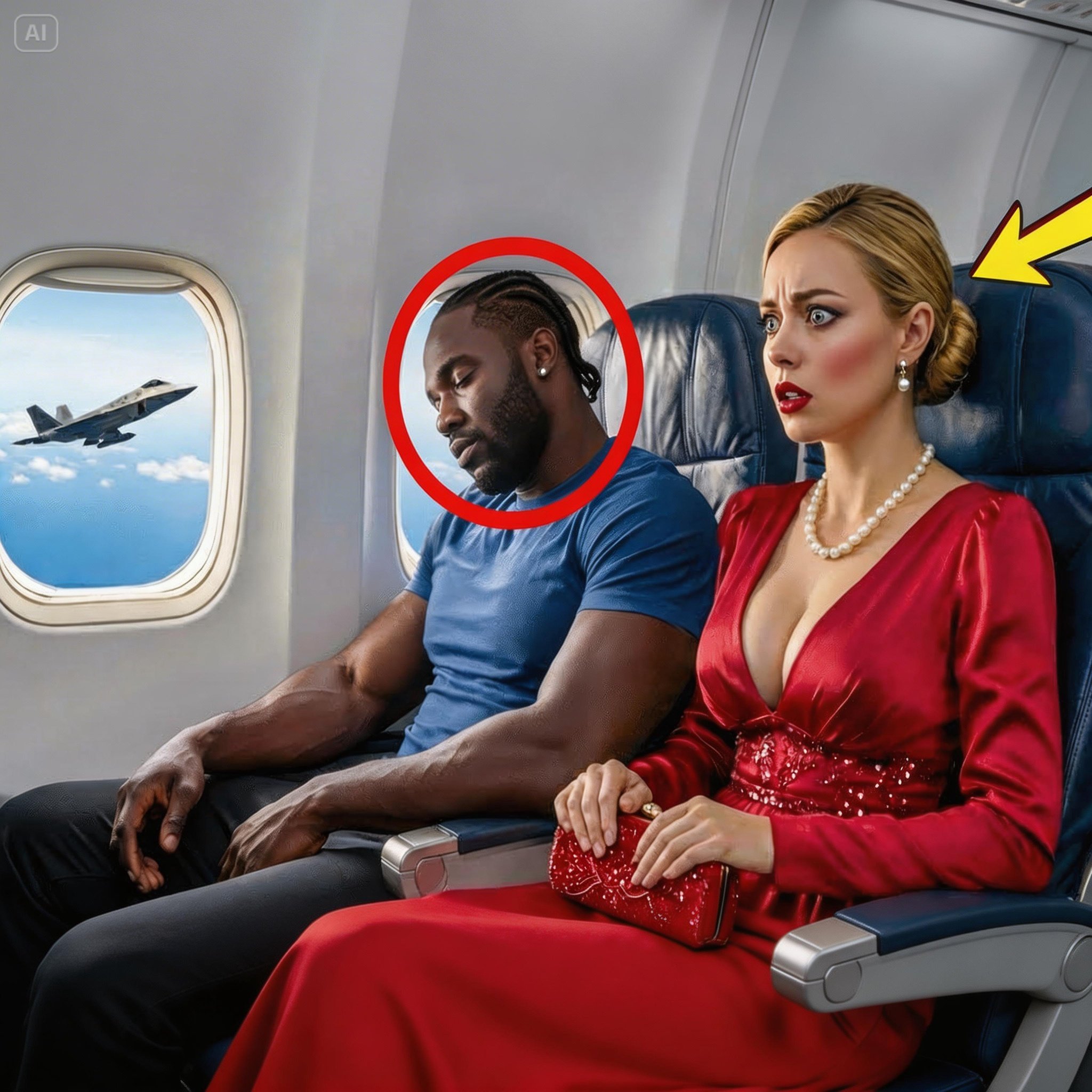 A Black Single Dad Was Asleep in Seat 8A — When the Captain Asked If Any Combat Pilots Were on Board