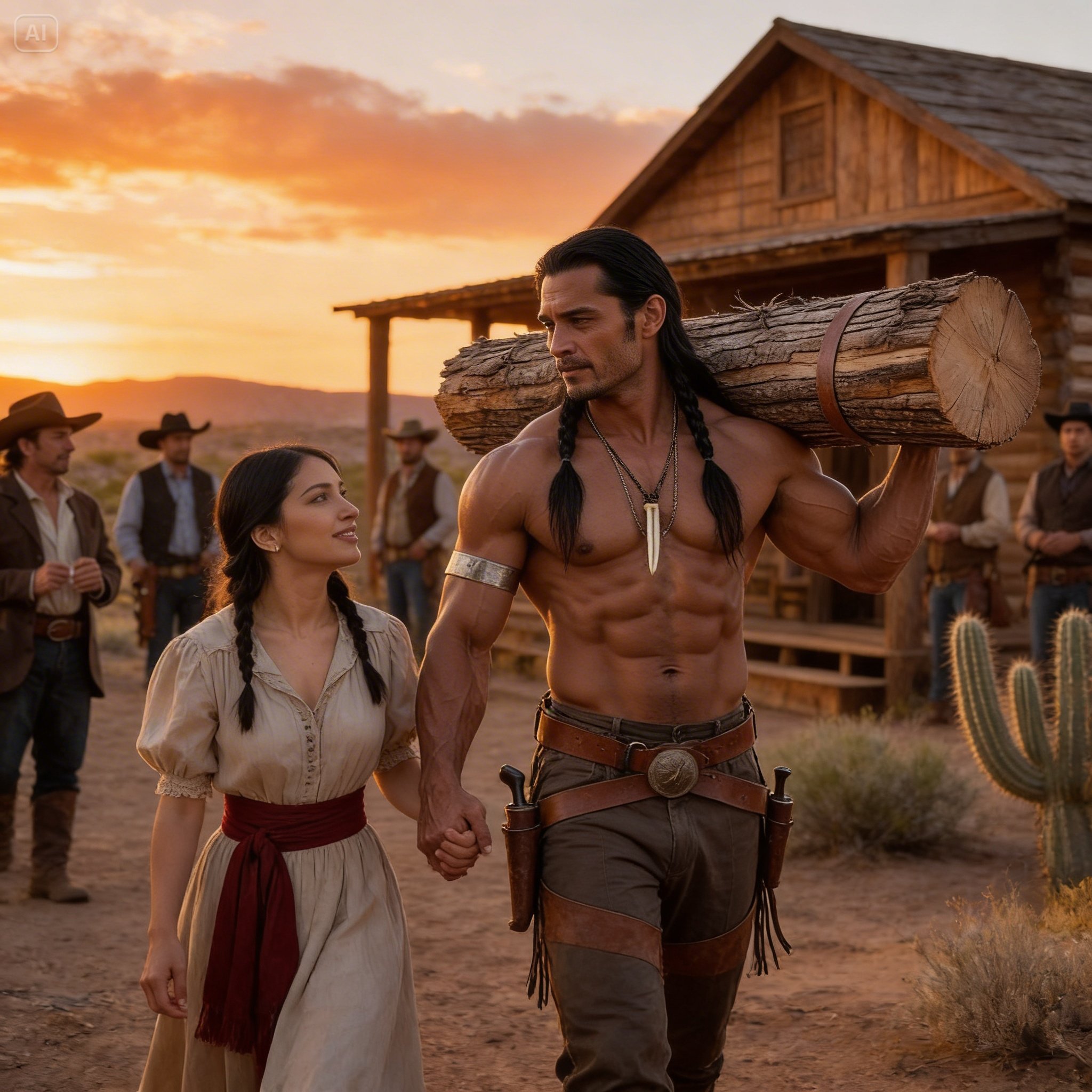 She was left for being too small—Until a Giant Comanche built her a Cabin…