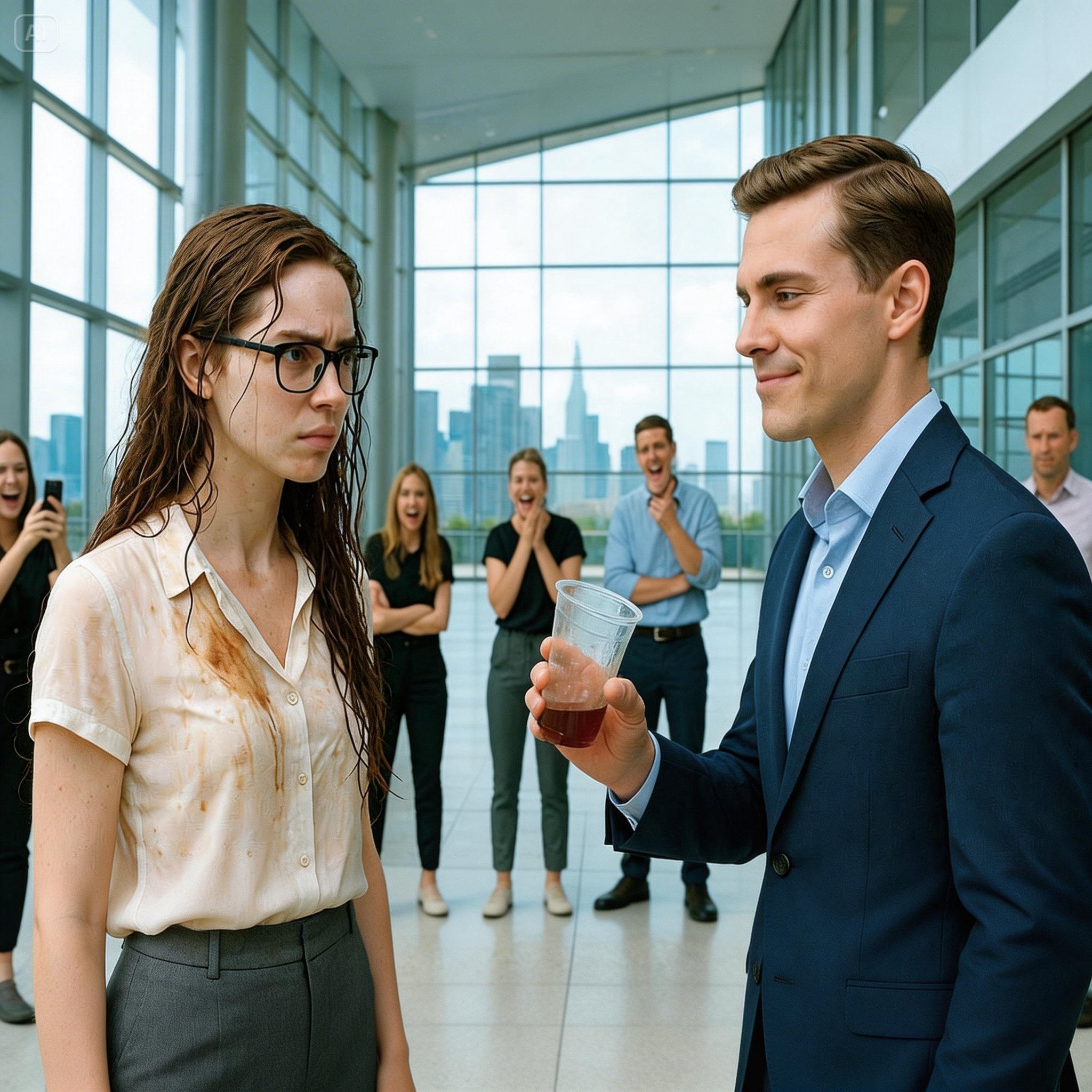 Elite Coworker Threw Coke at a Simple Woman at Work — Then Found Out She Was the Founder’s Wife