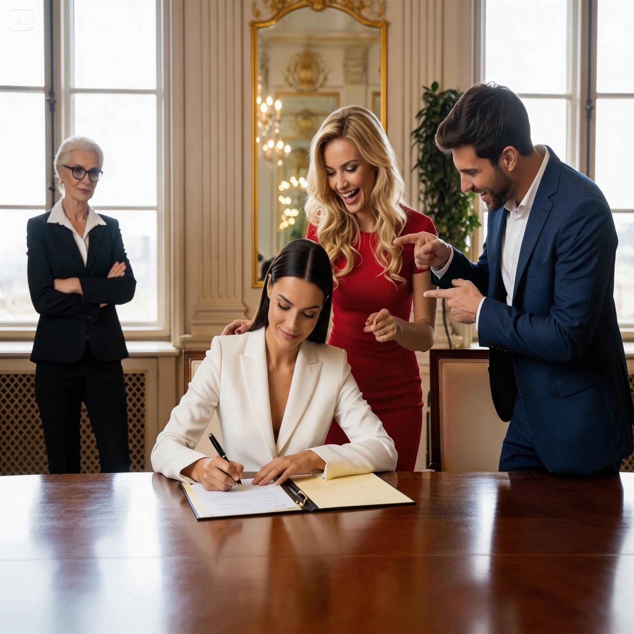 She Quietly Signed the Divorce Papers—No One Knew Her Billionaire Mother Was Watching From the Back