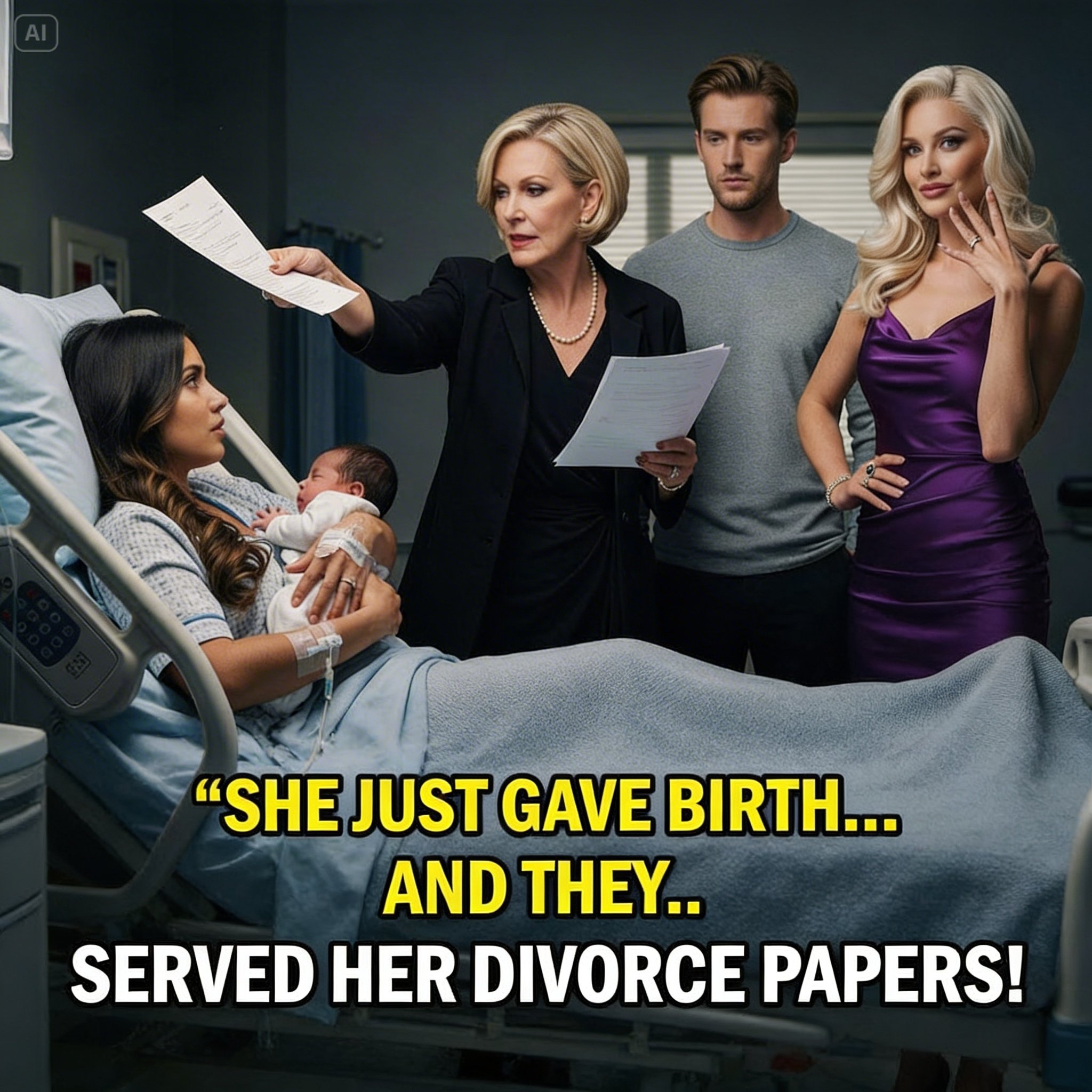 She Just Gave Birth — Her In-Laws Handed Her Divorce Papers,Not Knowing She’s a Secret Billionaire!”