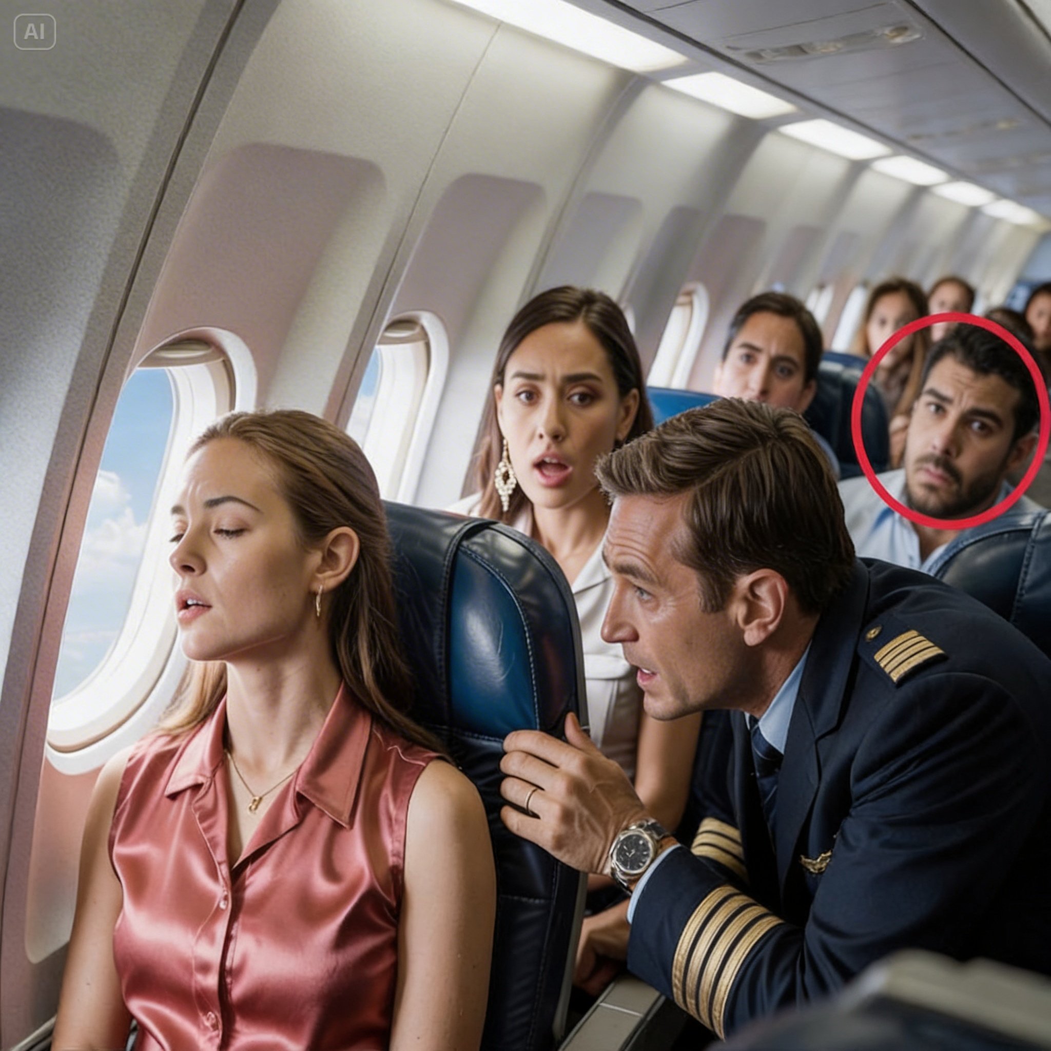 “She Slept Peacefully — Until the Captain Screamed: ‘Any Fighter Pilots on Board?!'”