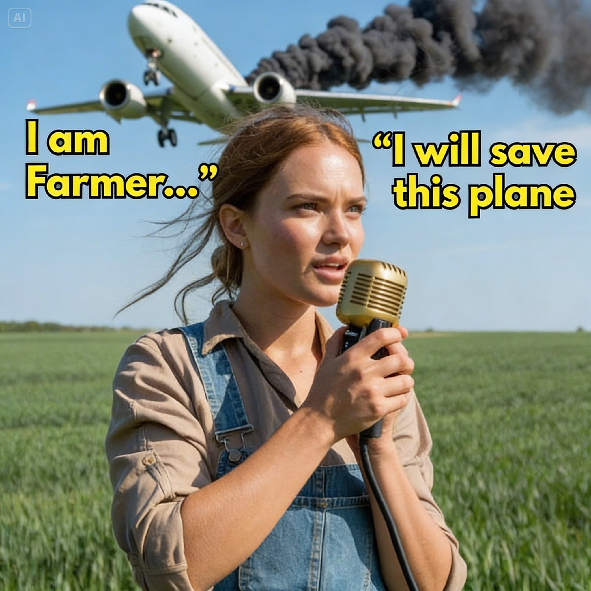 She Was Just a Farmer — Until the Jet Lost Both Engines and Her Voice Came on the Radio.