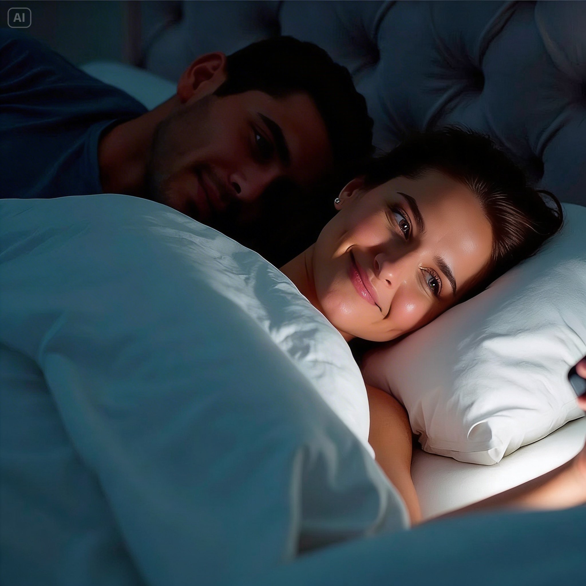 I got back early from a trip, my wife wasn’t home. I called her—she said she was in our bed.