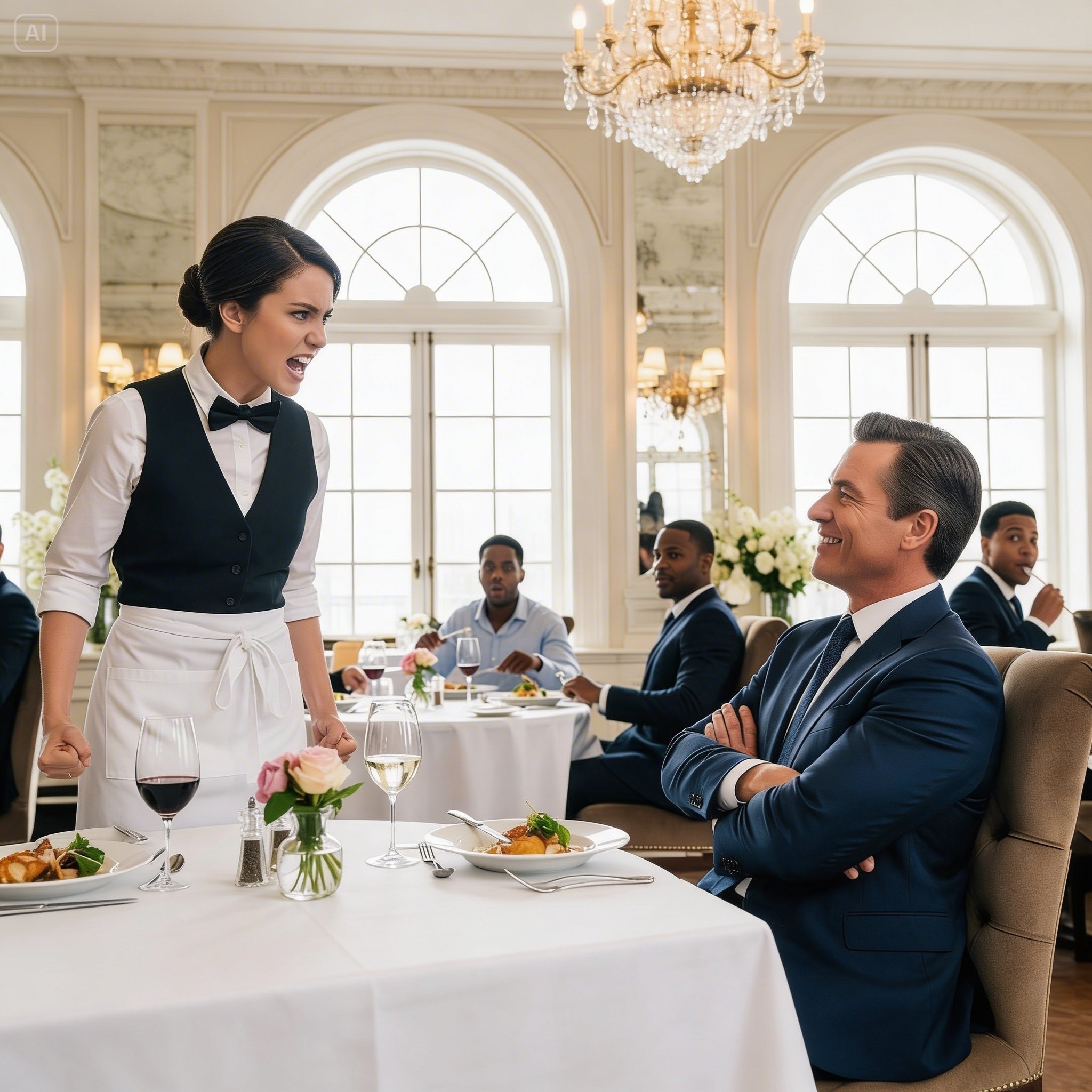 Waitress Serves Rude Millionaire — She Doesn’t Know He’s Her Biological Father