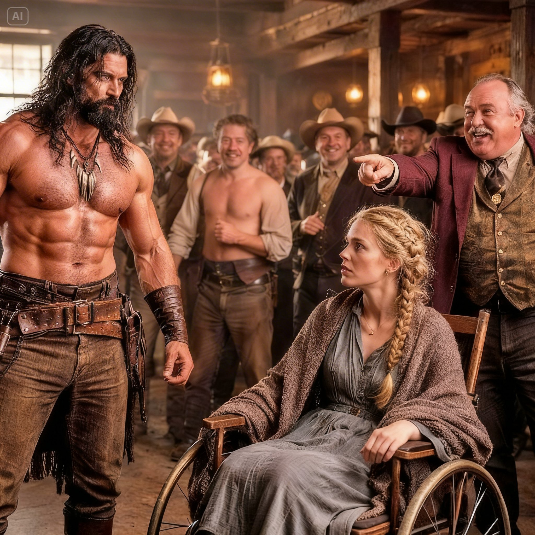 THEY HUMILIATED A POOR MOUNTAIN MAN WITH A PARALYZED WOMAN – THEN SHE TURNED INTO THE PRIDE HE NEVER EXPECTED