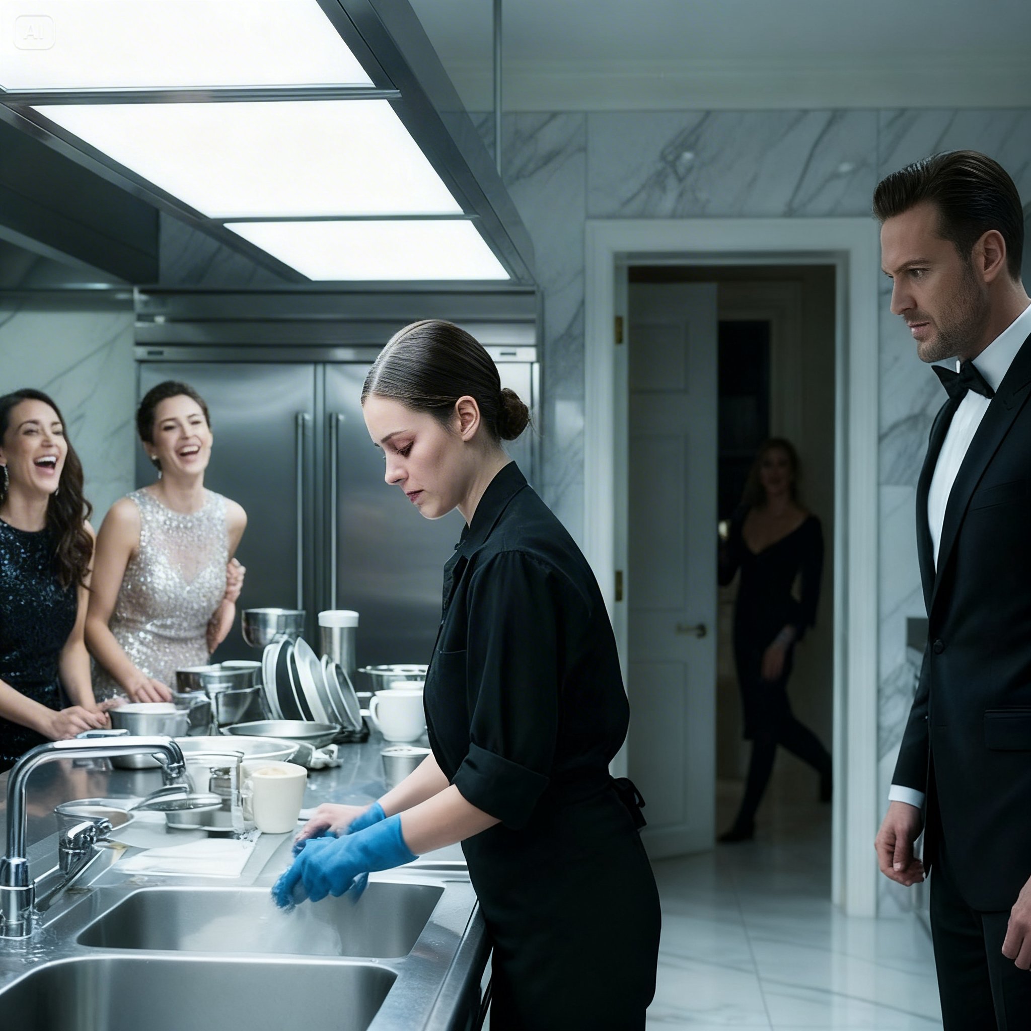 They Ordered Her to Wash Dishes at the Gala… Not Knowing Her Billionaire Husband Owned the Mansion