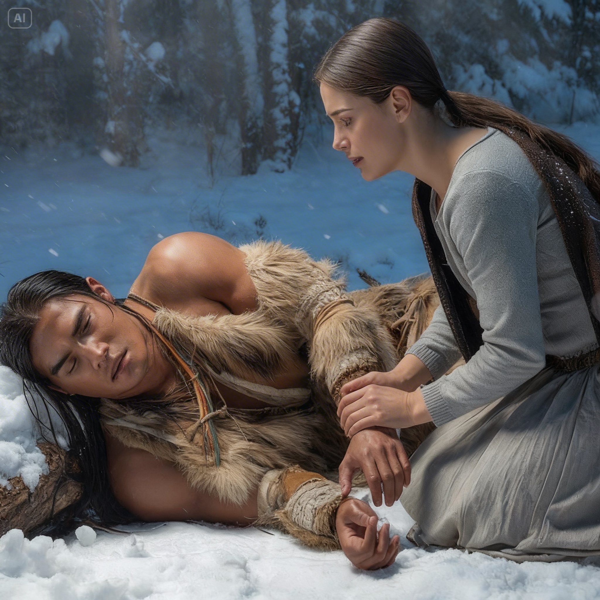 SHE SAVED A DYING LAKOTA WARRIOR IN THE SNOW — THREE DAYS LATER, HIS TRIBE SURROUNDED HER CABIN AND EVERYTHING CHANGED